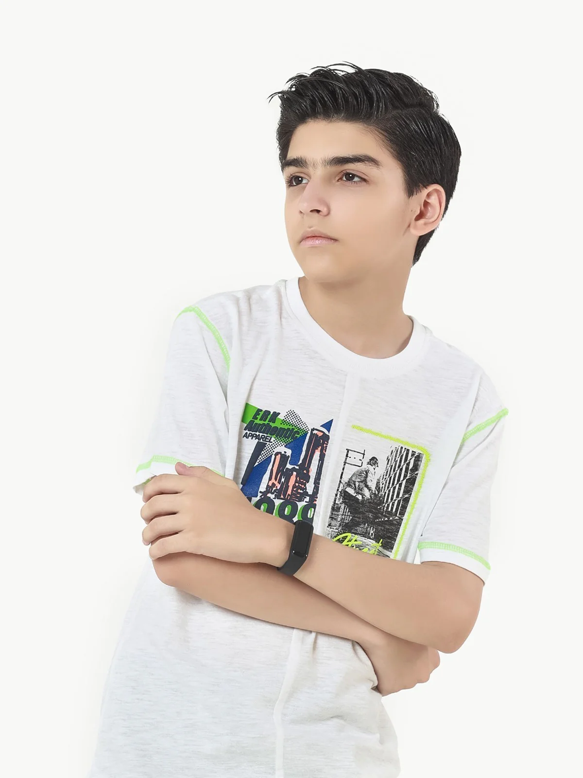 Boy's White T-Shirt - EBTTS22-001 - Image 7