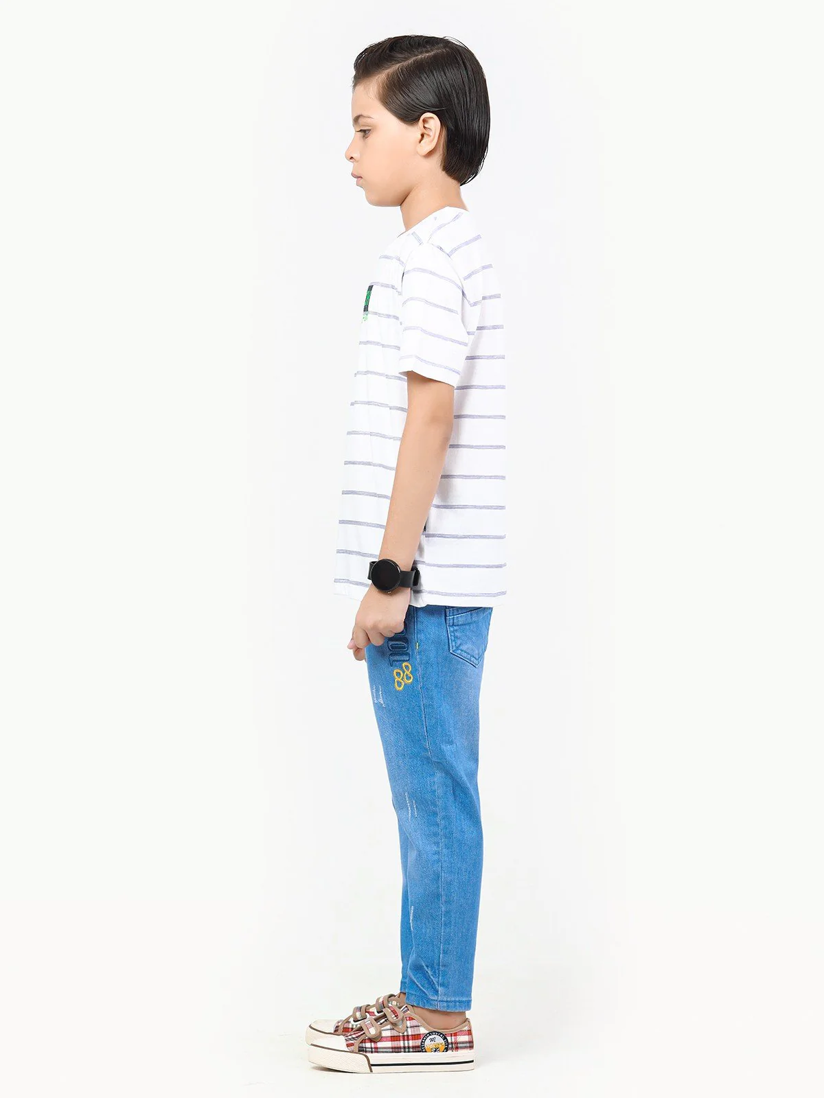 Boy's White T-Shirt - EBTTS22-017 - Image 4