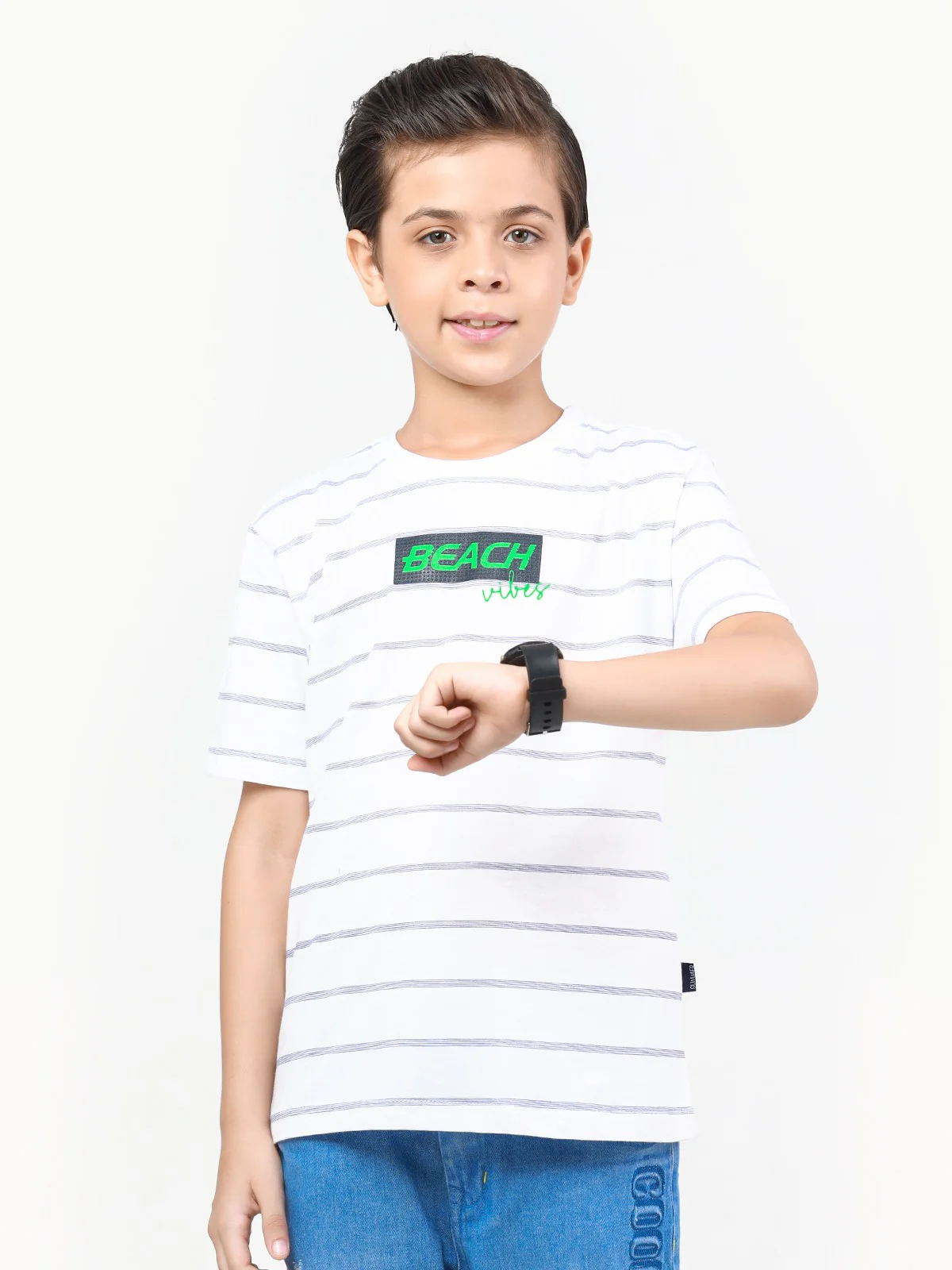 Boy's White T-Shirt - EBTTS22-017 - Image 5