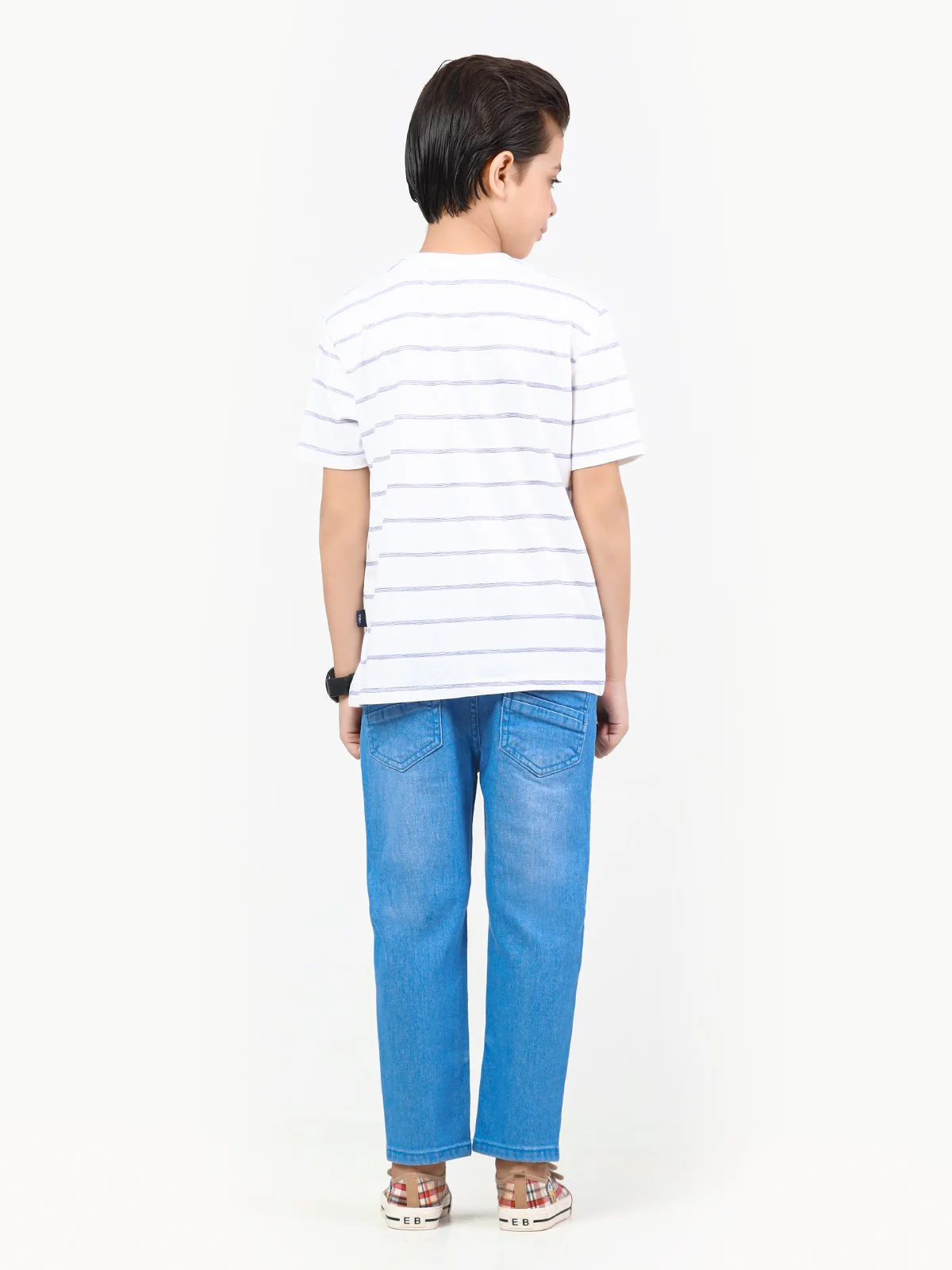 Boy's White T-Shirt - EBTTS22-017 - Image 7