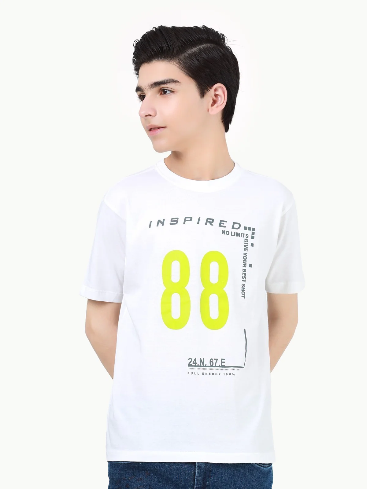 Boy's White T-Shirt - EBTTS23-001 - Image 4