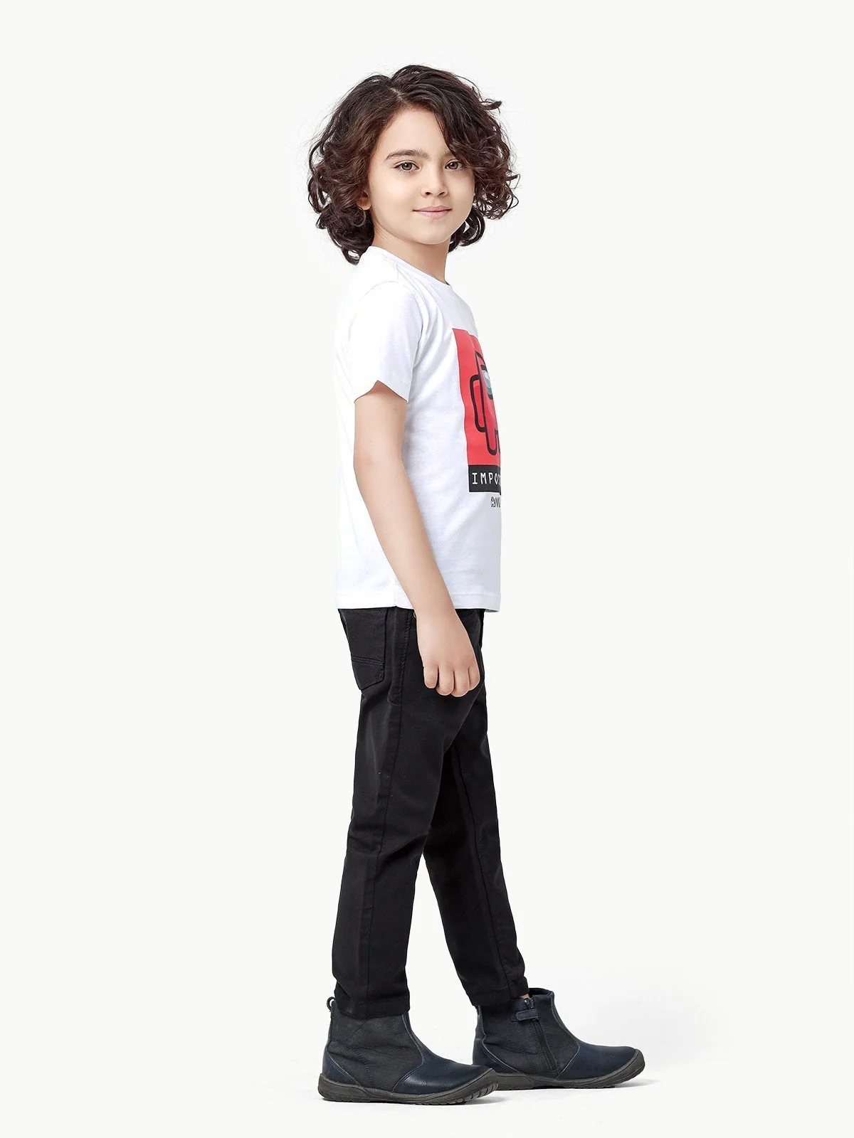 Boy's White T-Shirt - EBTTS23-002 - Image 4