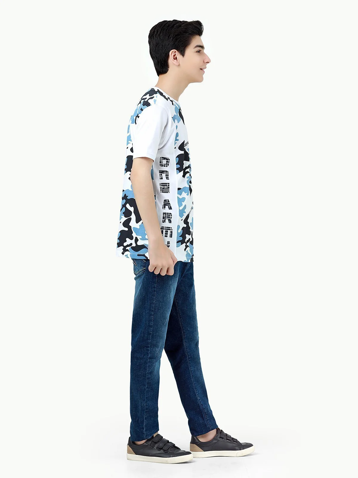 Boy's White T-Shirt - EBTTS23-003 - Image 2