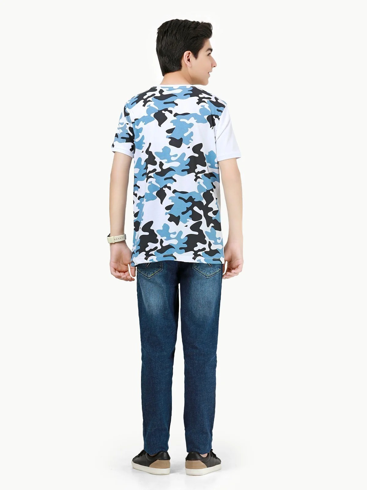 Boy's White T-Shirt - EBTTS23-003 - Image 5