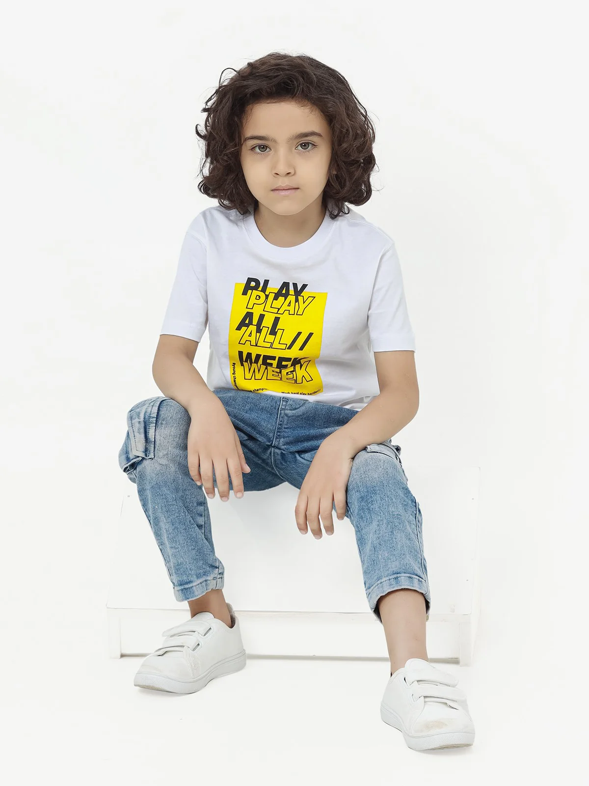 Boy's White T-Shirt - EBTTS23-040 - Image 3