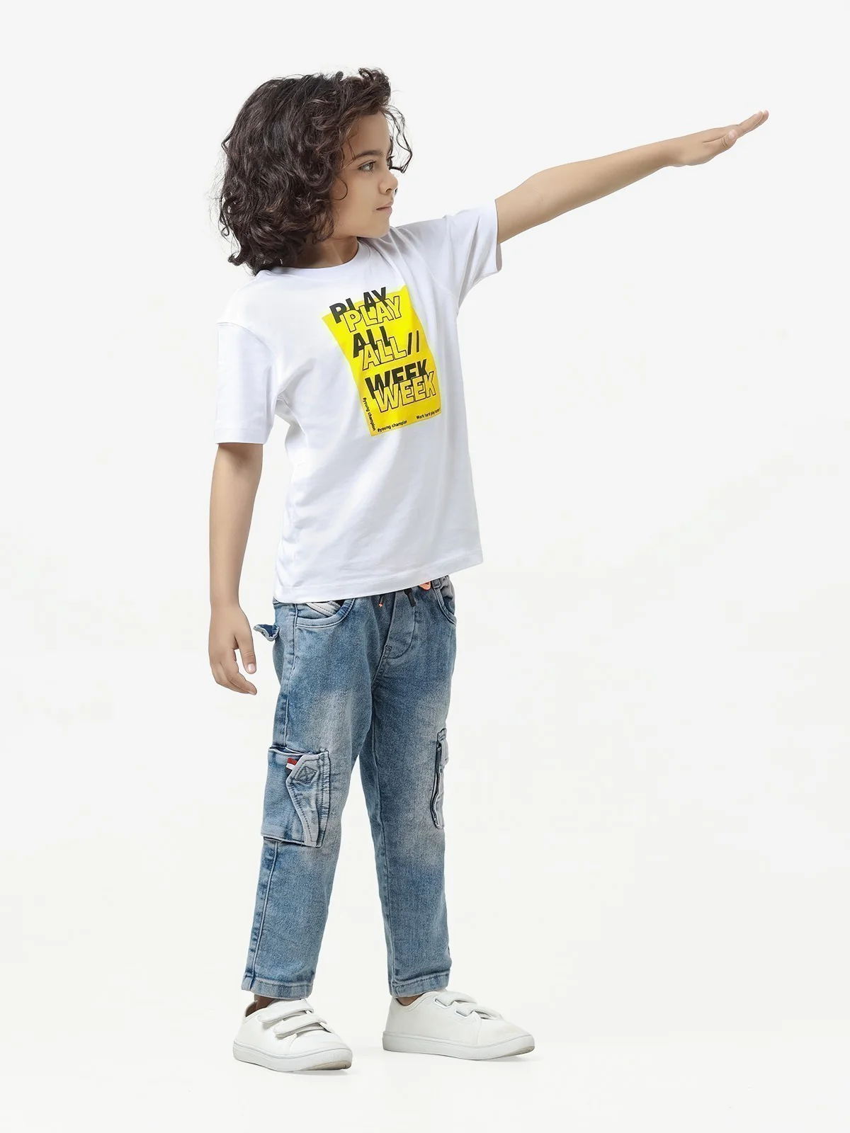 Boy's White T-Shirt - EBTTS23-040 - Image 4