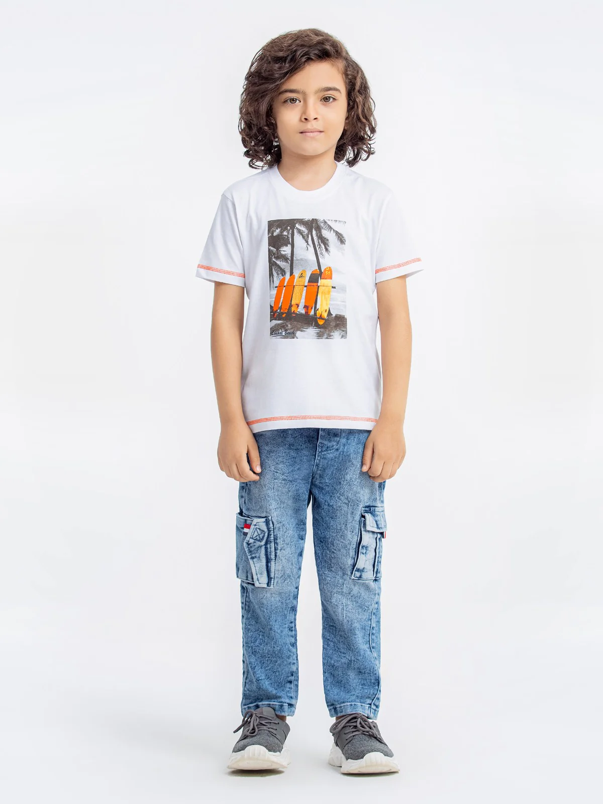 Boy's White T-Shirt - EBTTS23-041 - Image 3