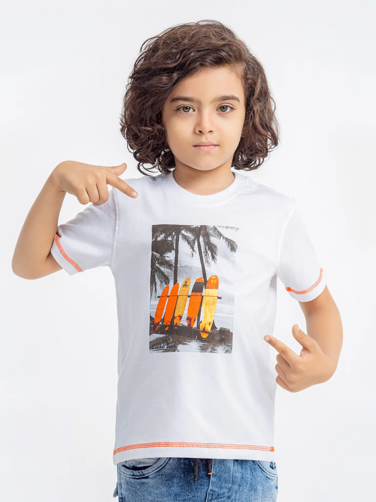 Boy's White T-Shirt - EBTTS23-041 - Image 4