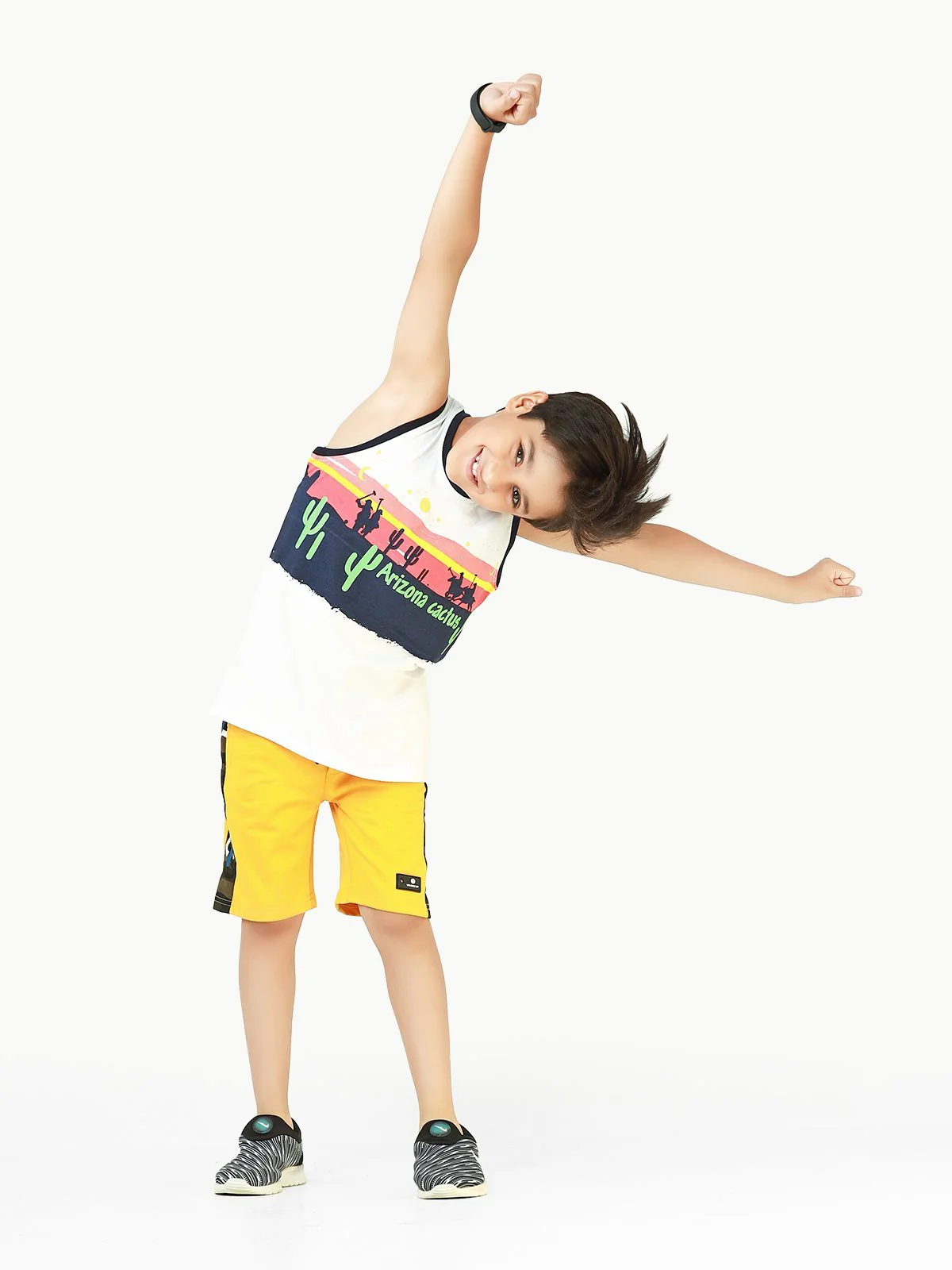 Boy's White Tank Top - EBTT22-004 - Image 2