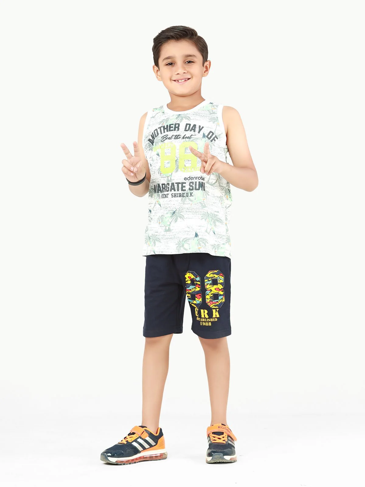 Boy's White Tank Top - EBTT22-014