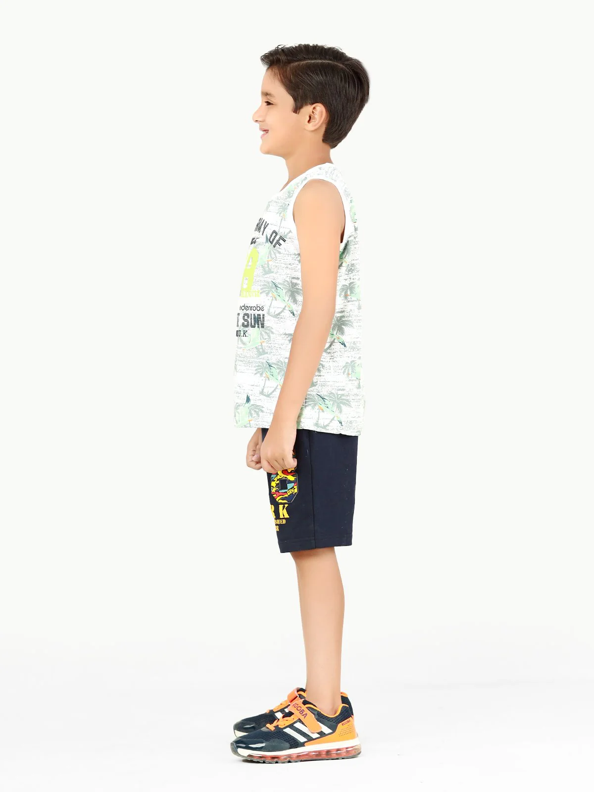 Boy's White Tank Top - EBTT22-014 - Image 3