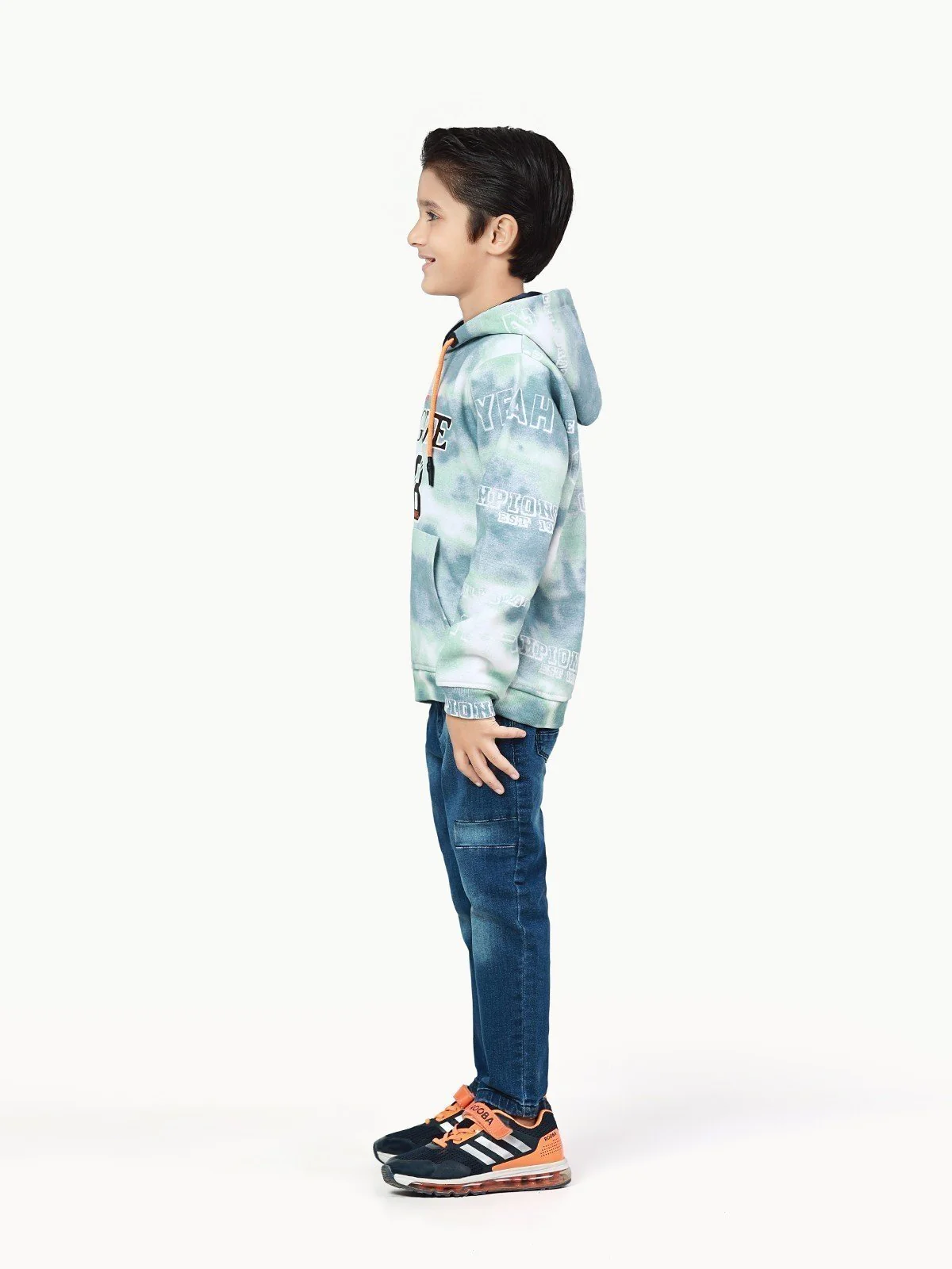 Boy's Light Blue Hoodie - EBTH22-016 - Image 3