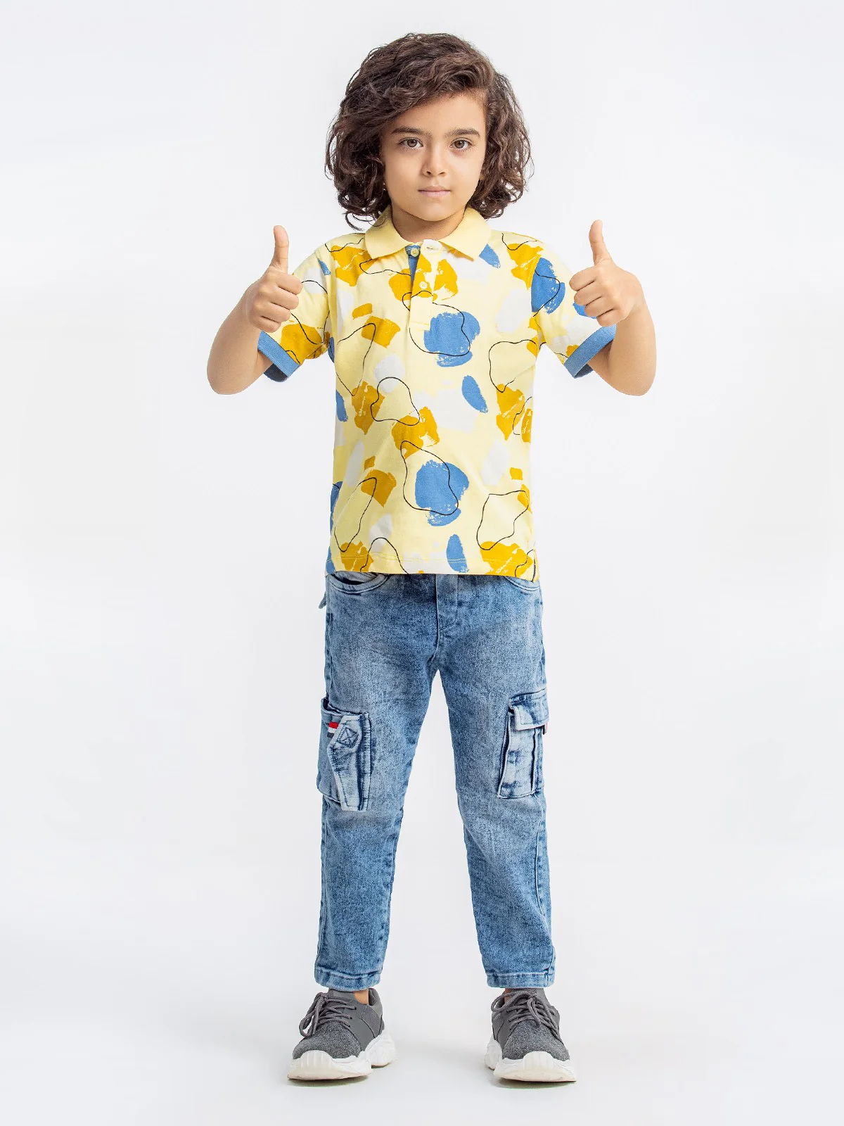 Boy's Yellow Polo Shirt - EBTPS23-002 - Image 3