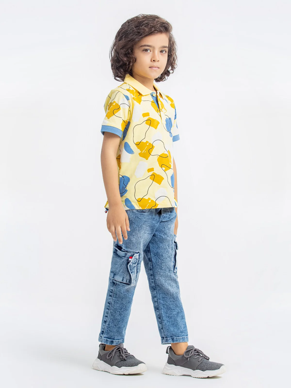 Boy's Yellow Polo Shirt - EBTPS23-002 - Image 4