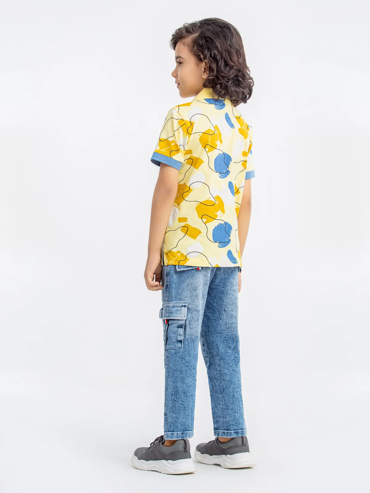 Boy's Yellow Polo Shirt - EBTPS23-002 - Image 6