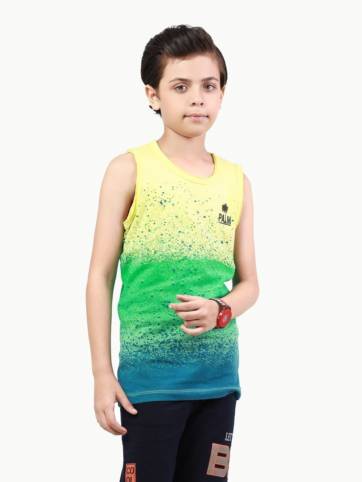 Boy's Yellow Tank Top - EBTT22-002 - Image 2