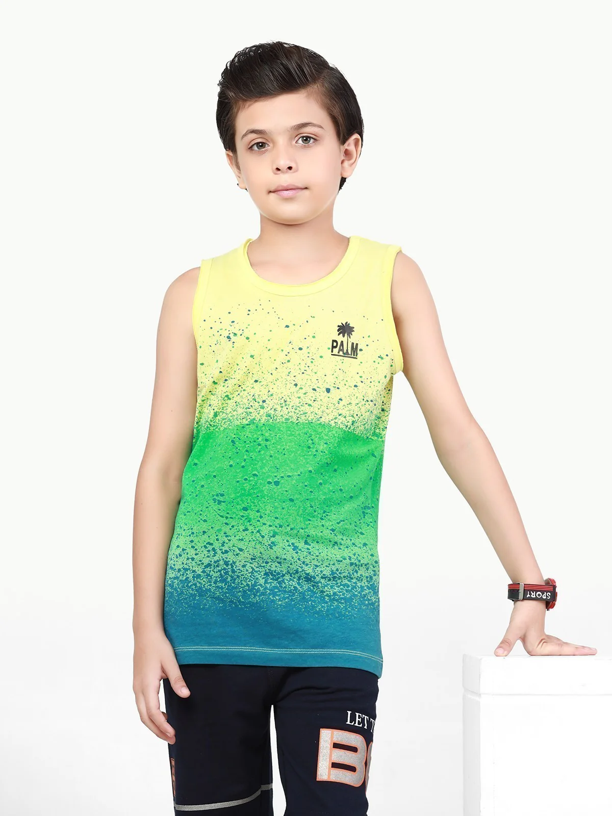 Boy's Yellow Tank Top - EBTT22-002 - Image 3