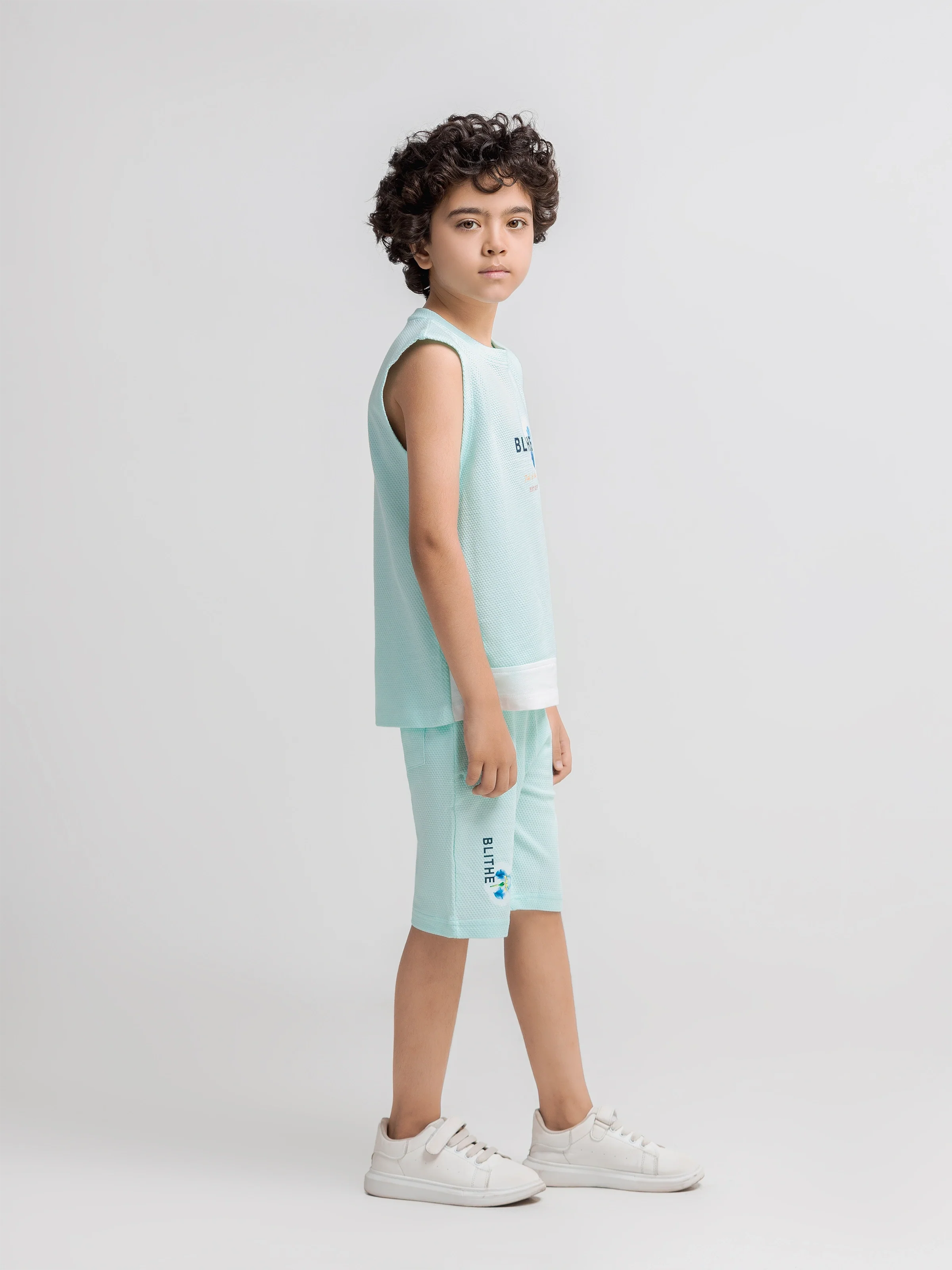 Boy's Aqua Co Ord Set - EBTCS6-041 - Image 5