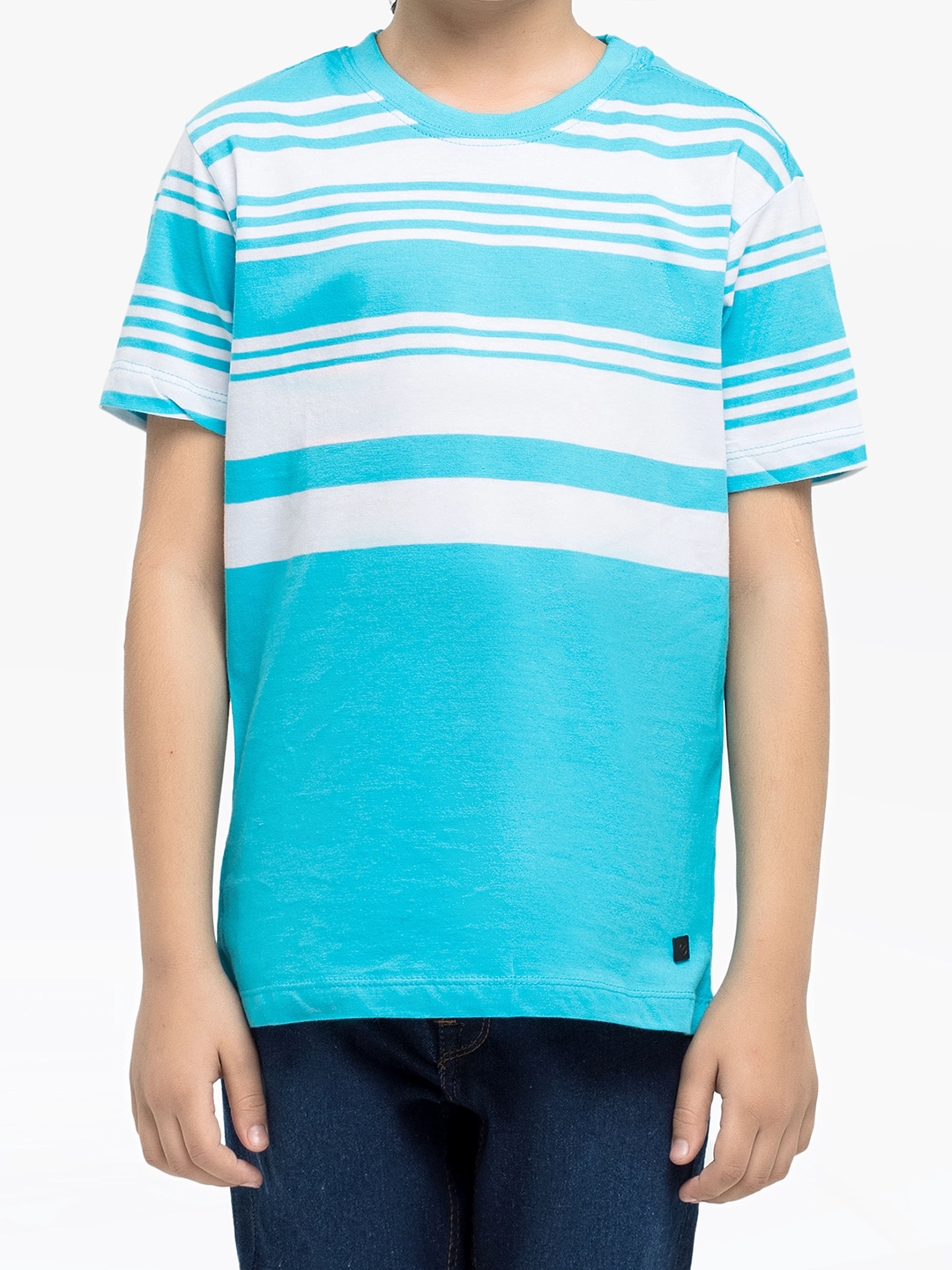 Boy's Aqua T-Shirt - EBTTS24-012 - Image 3