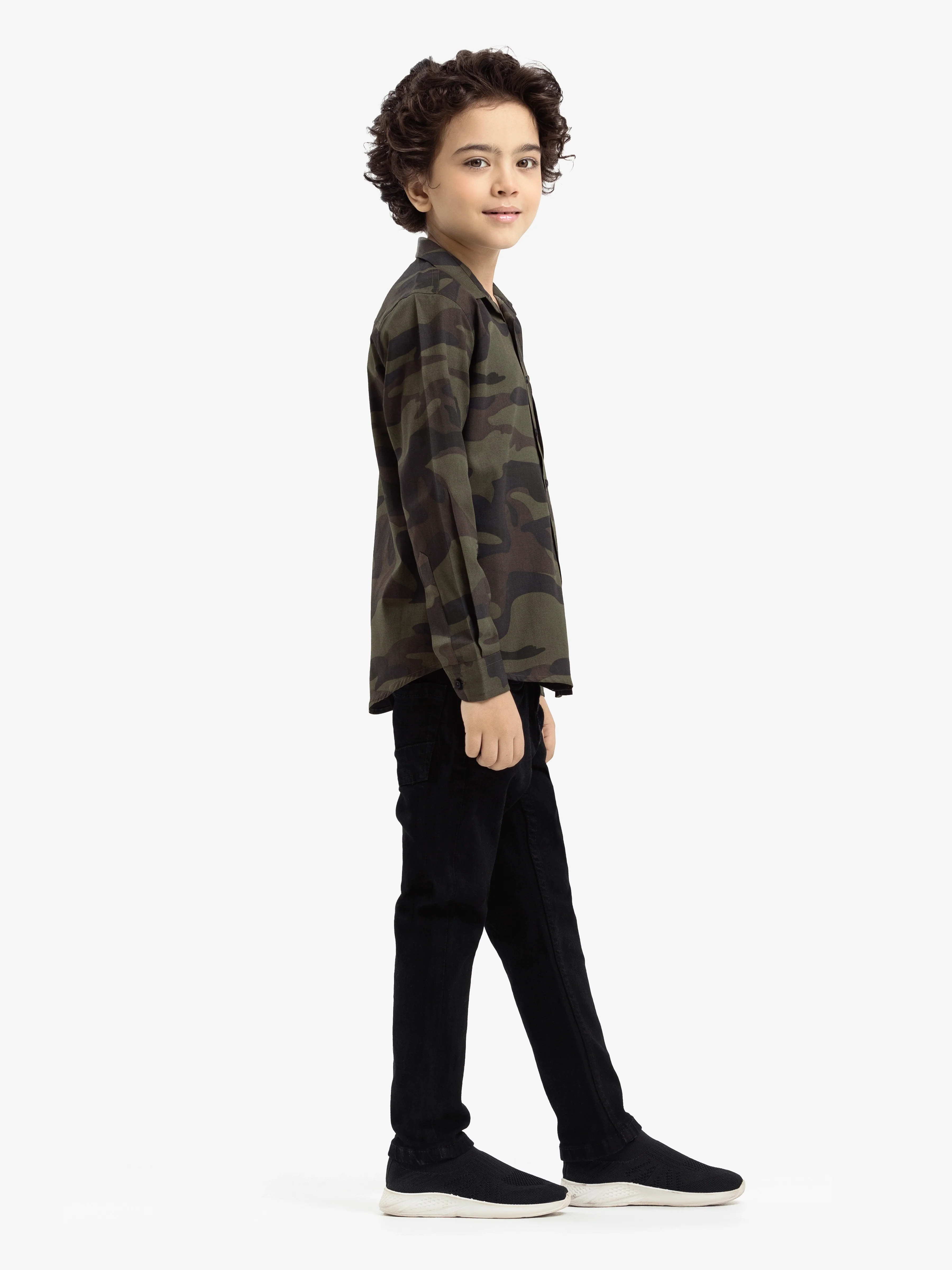 Boy's Army Green Shirt - EBTS24-27566 - Image 4