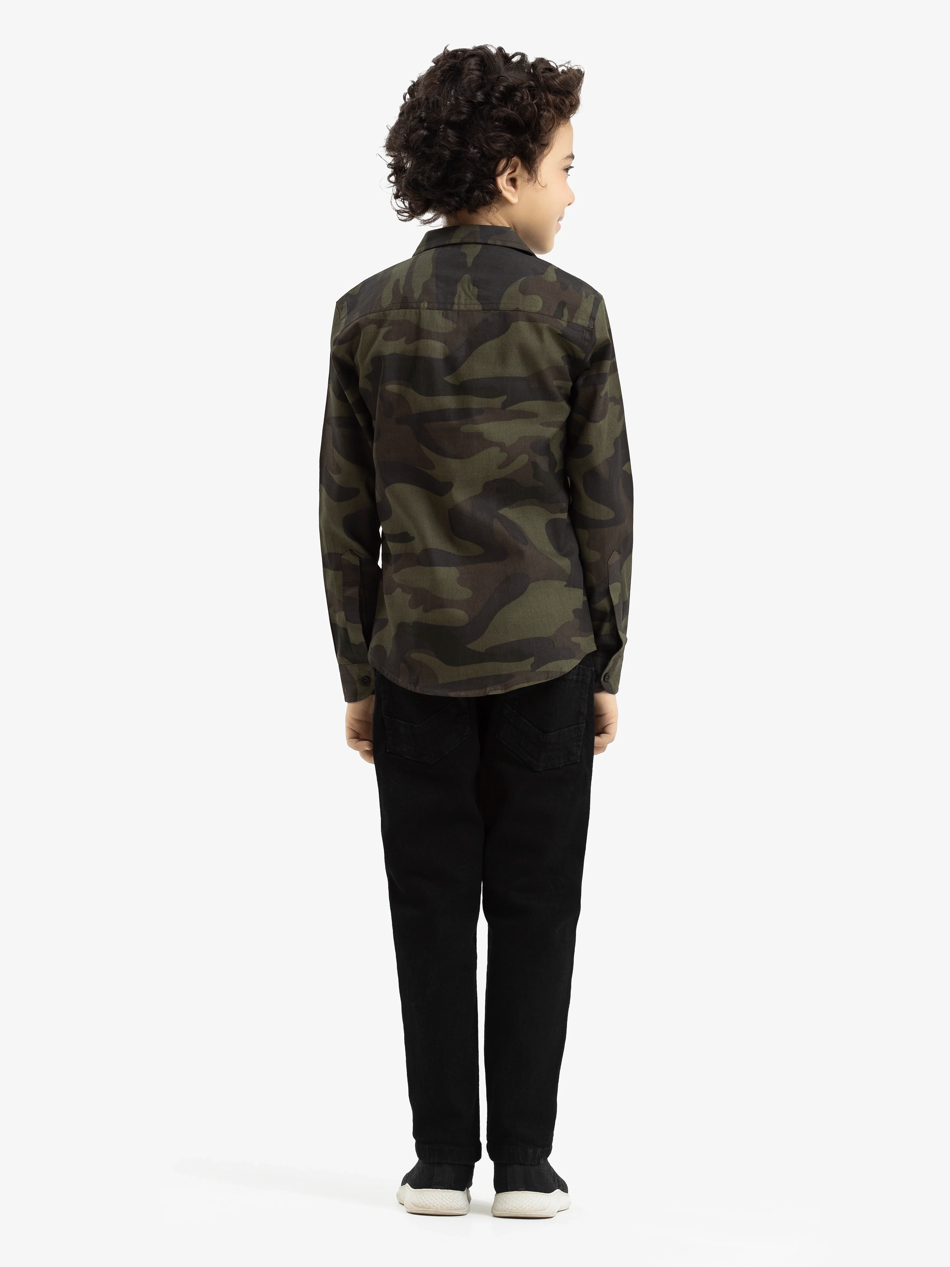Boy's Army Green Shirt - EBTS24-27566 - Image 5