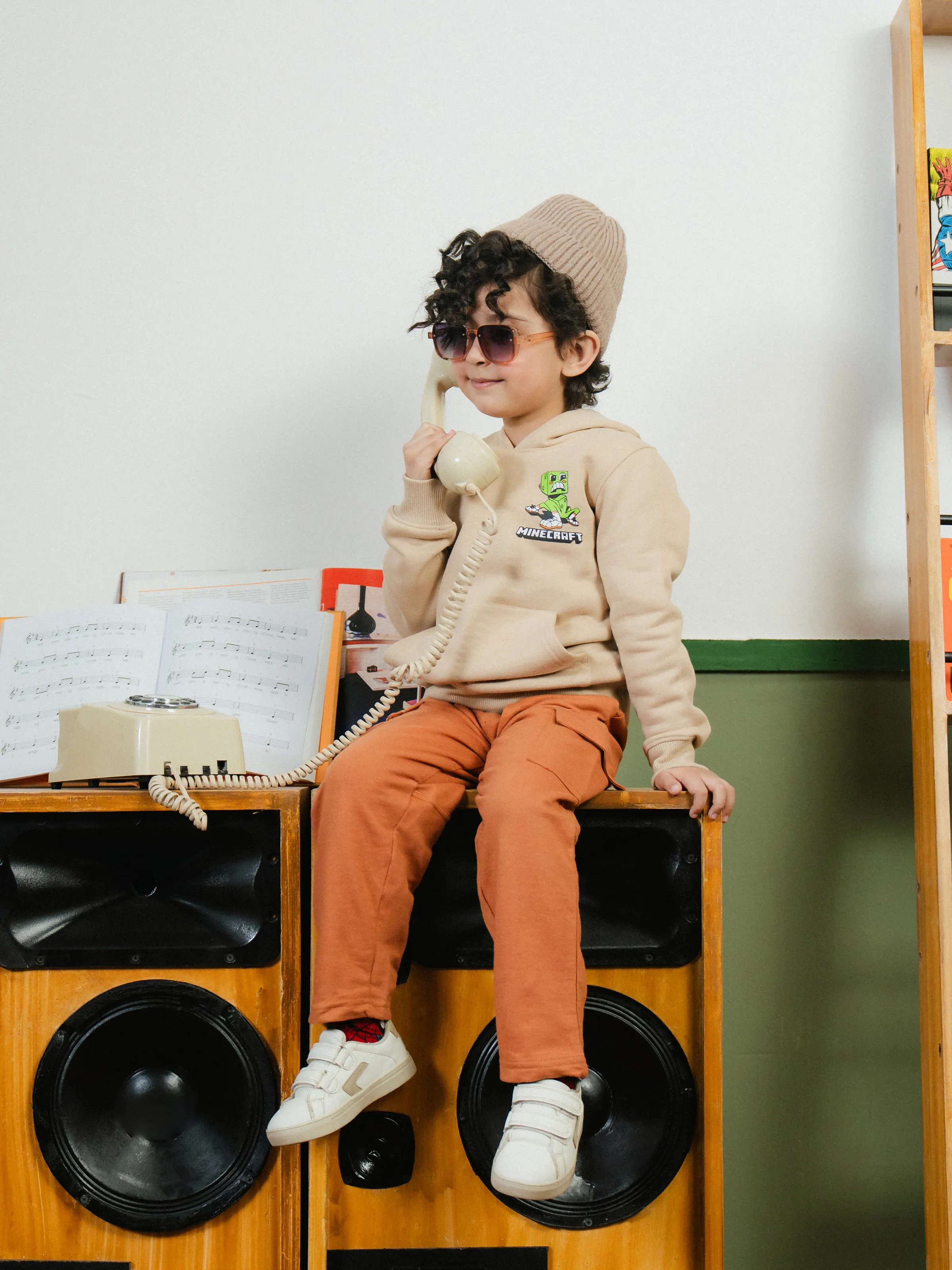 Boy's Beige Hoodie - EBTH24-004 - Image 2