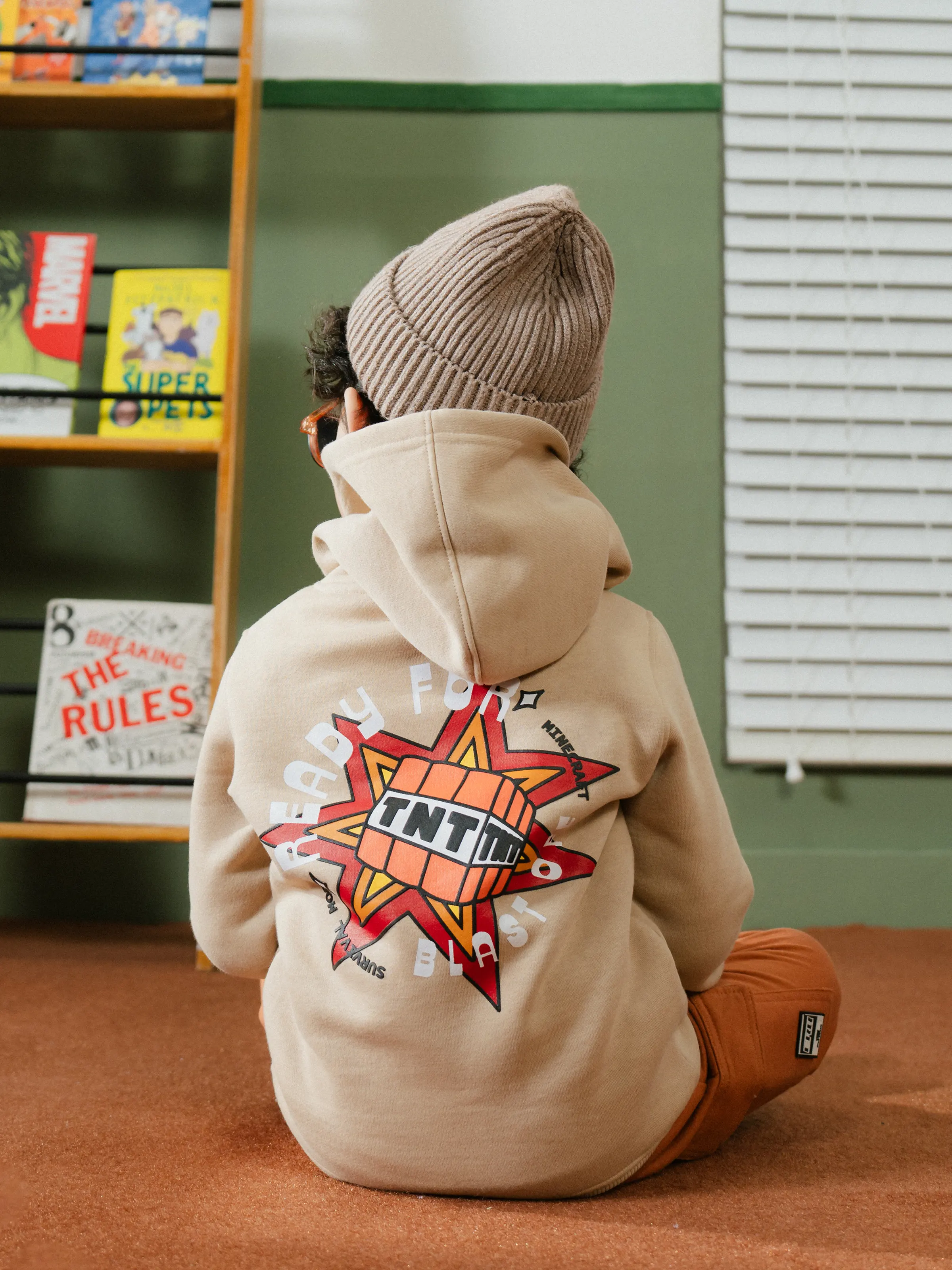 Boy's Beige Hoodie - EBTH24-004 - Image 8