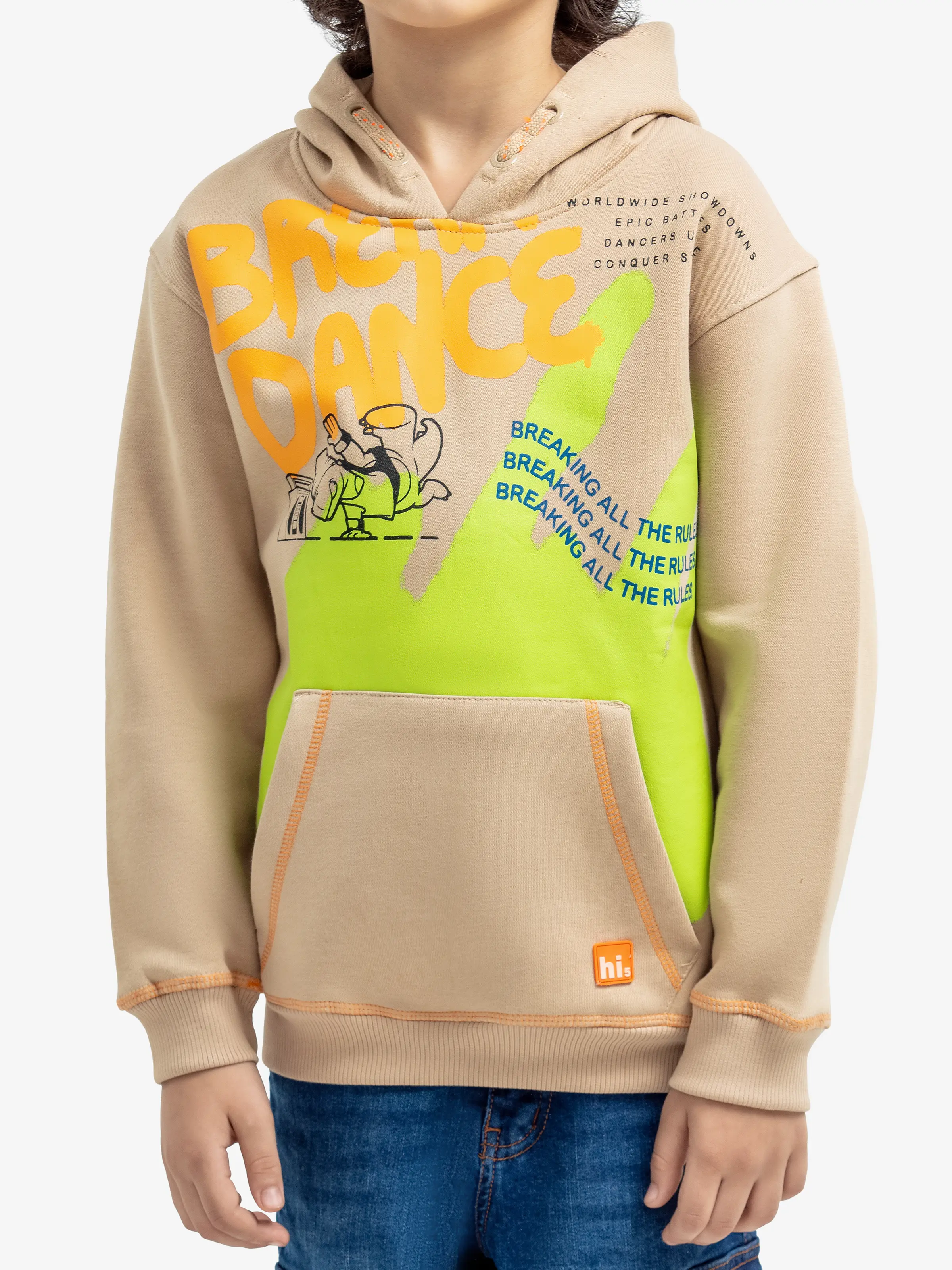 Boy's Beige Hoodie - EBTH24-021 - Image 3