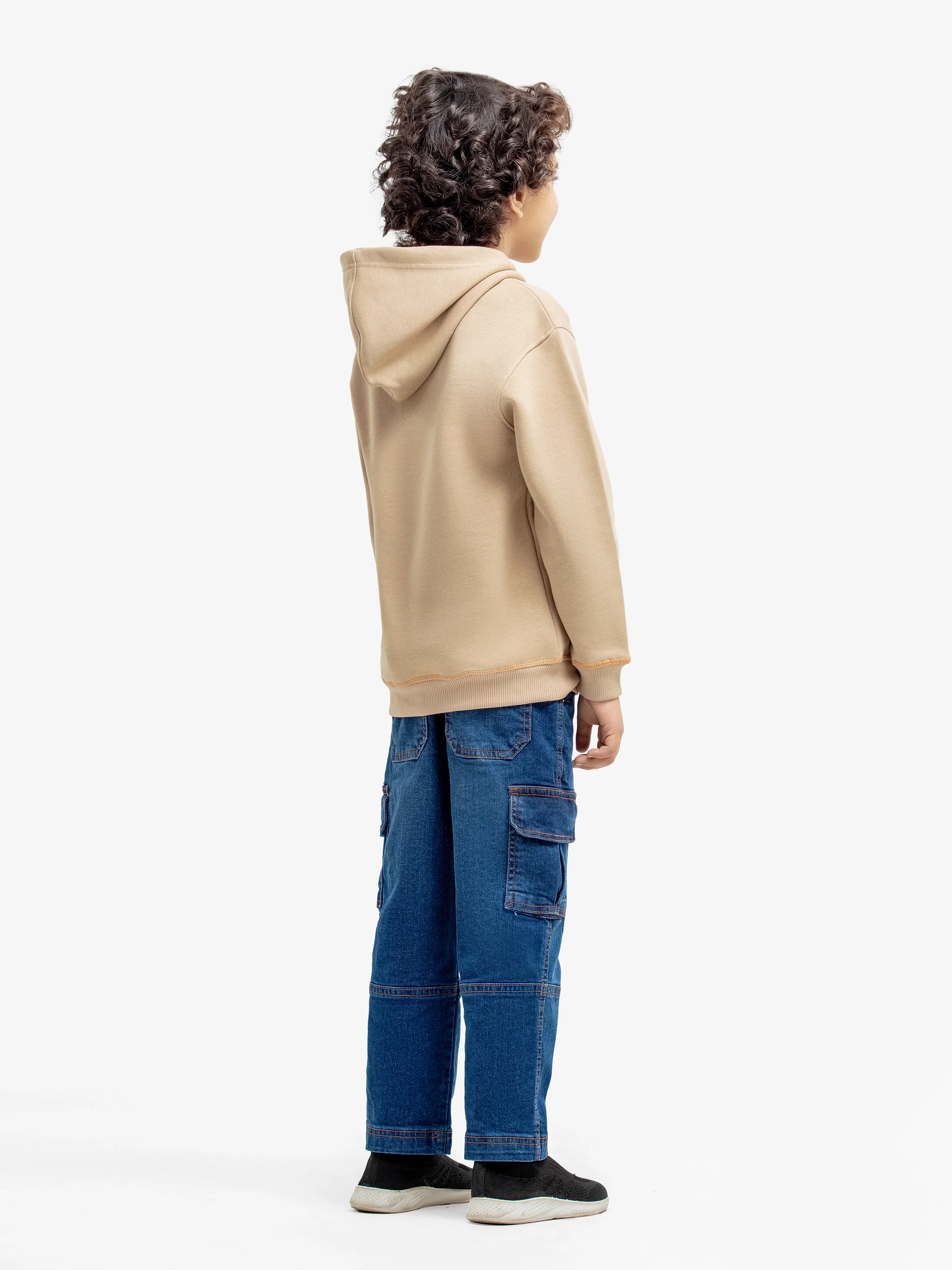 Boy's Beige Hoodie - EBTH24-021 - Image 4