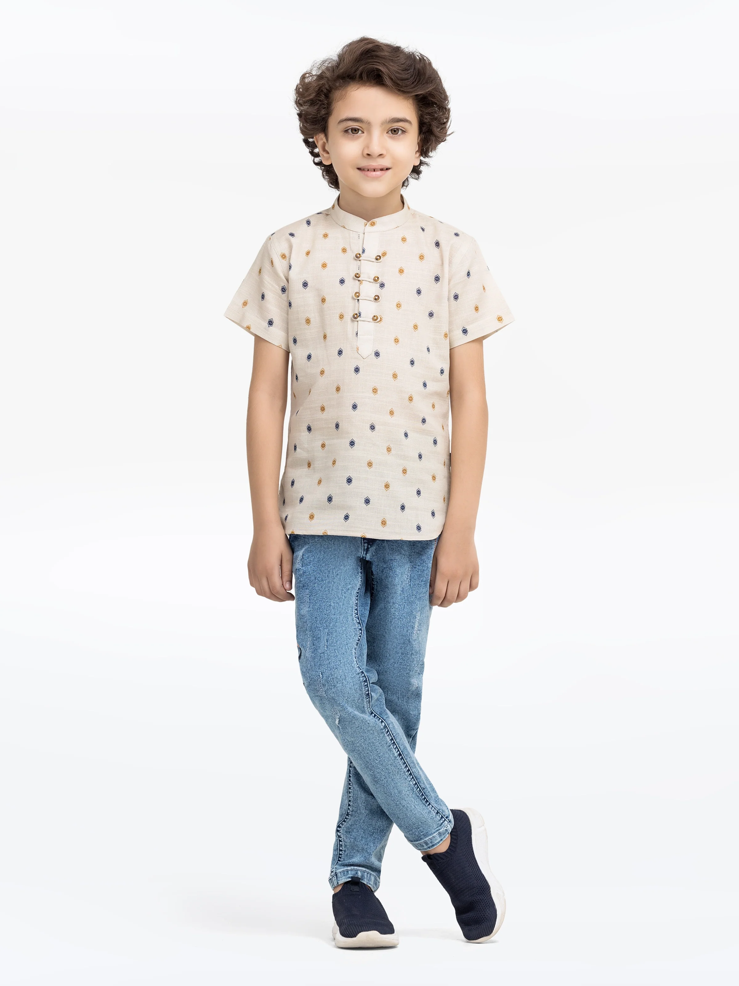 Boy's Beige Shirt - EBTS5-27599 - Image 2