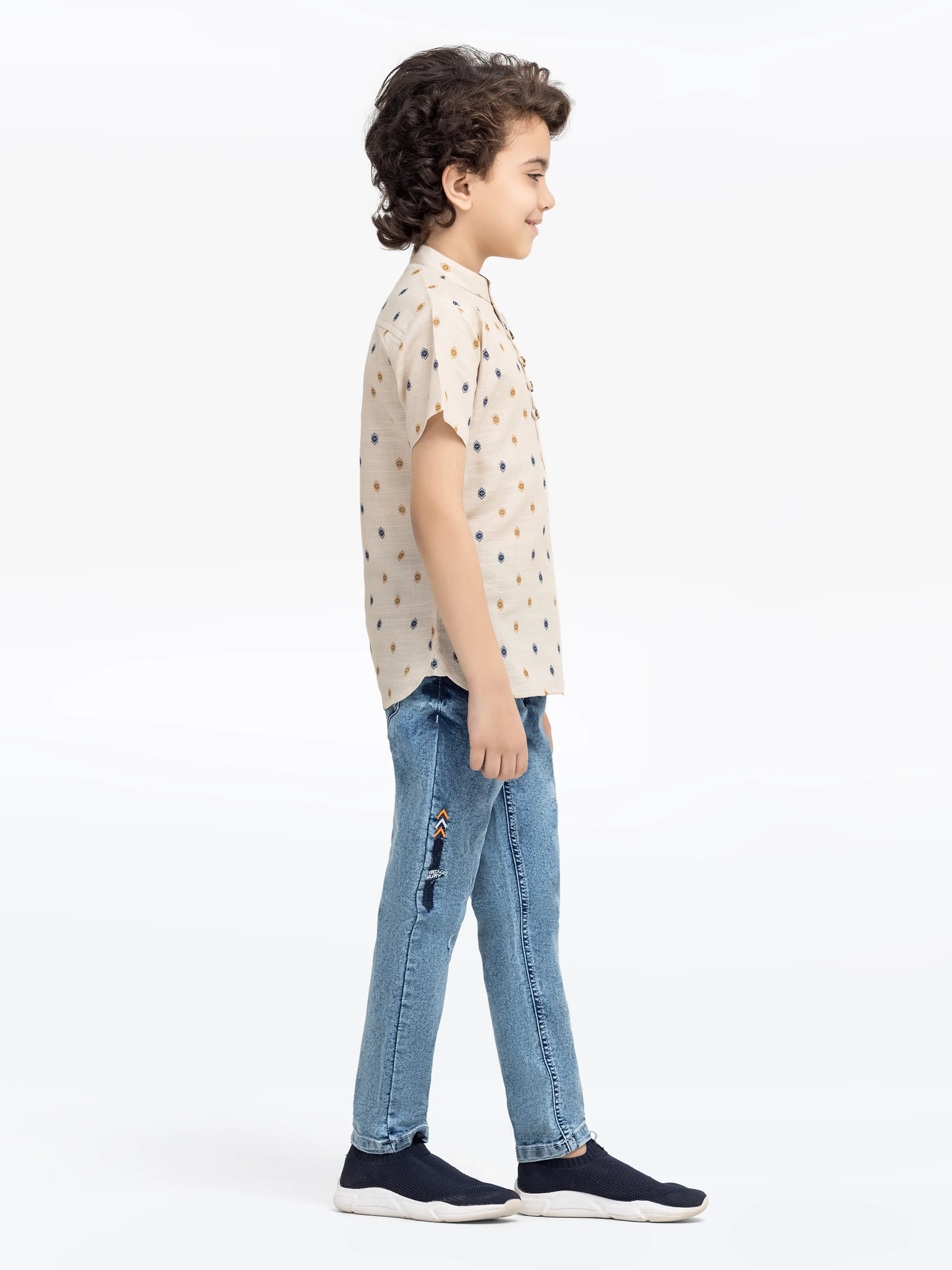 Boy's Beige Shirt - EBTS5-27599 - Image 4