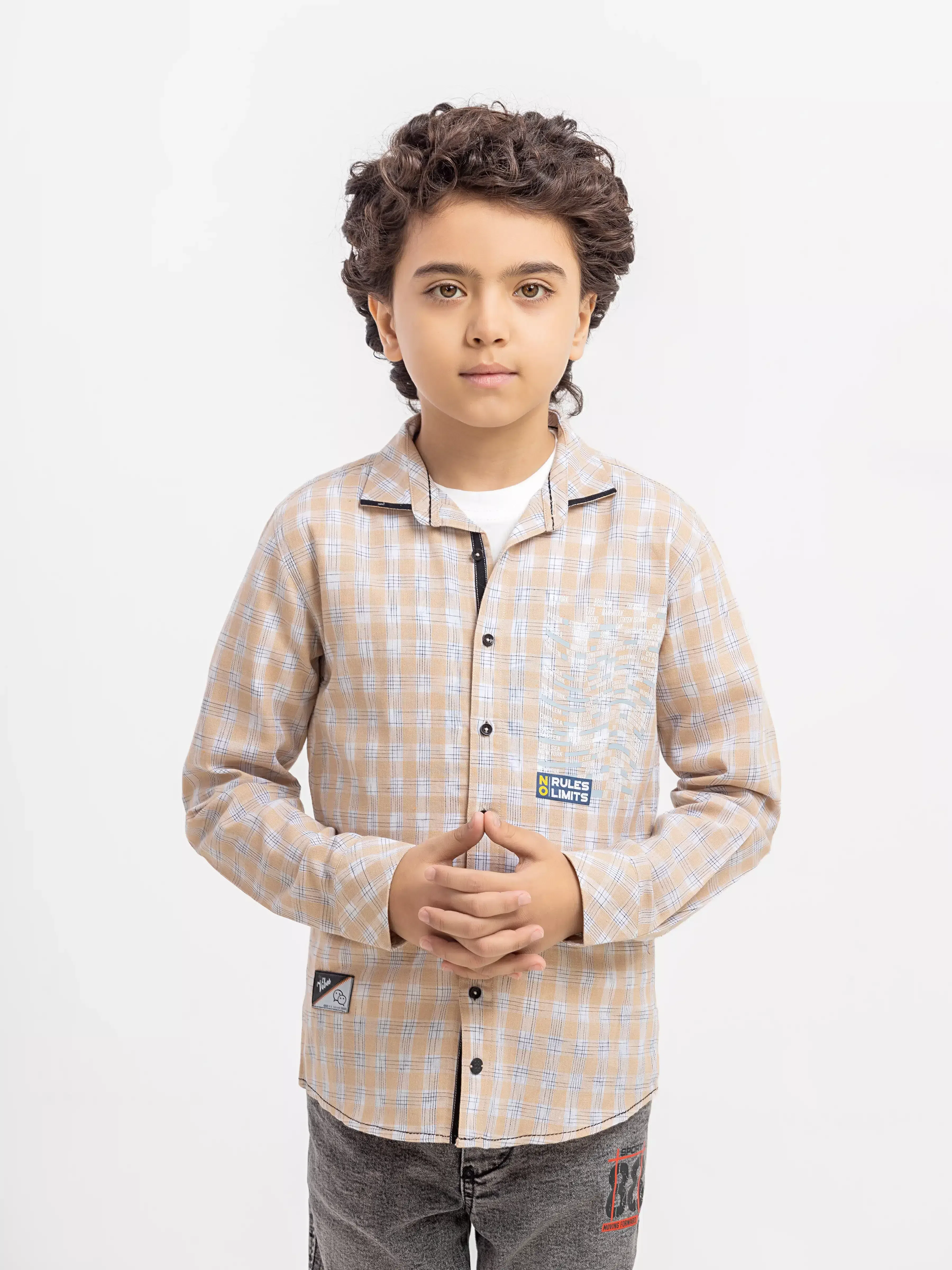 Boy's Beige Shirt - EBTSF6-27692-2P - Image 2