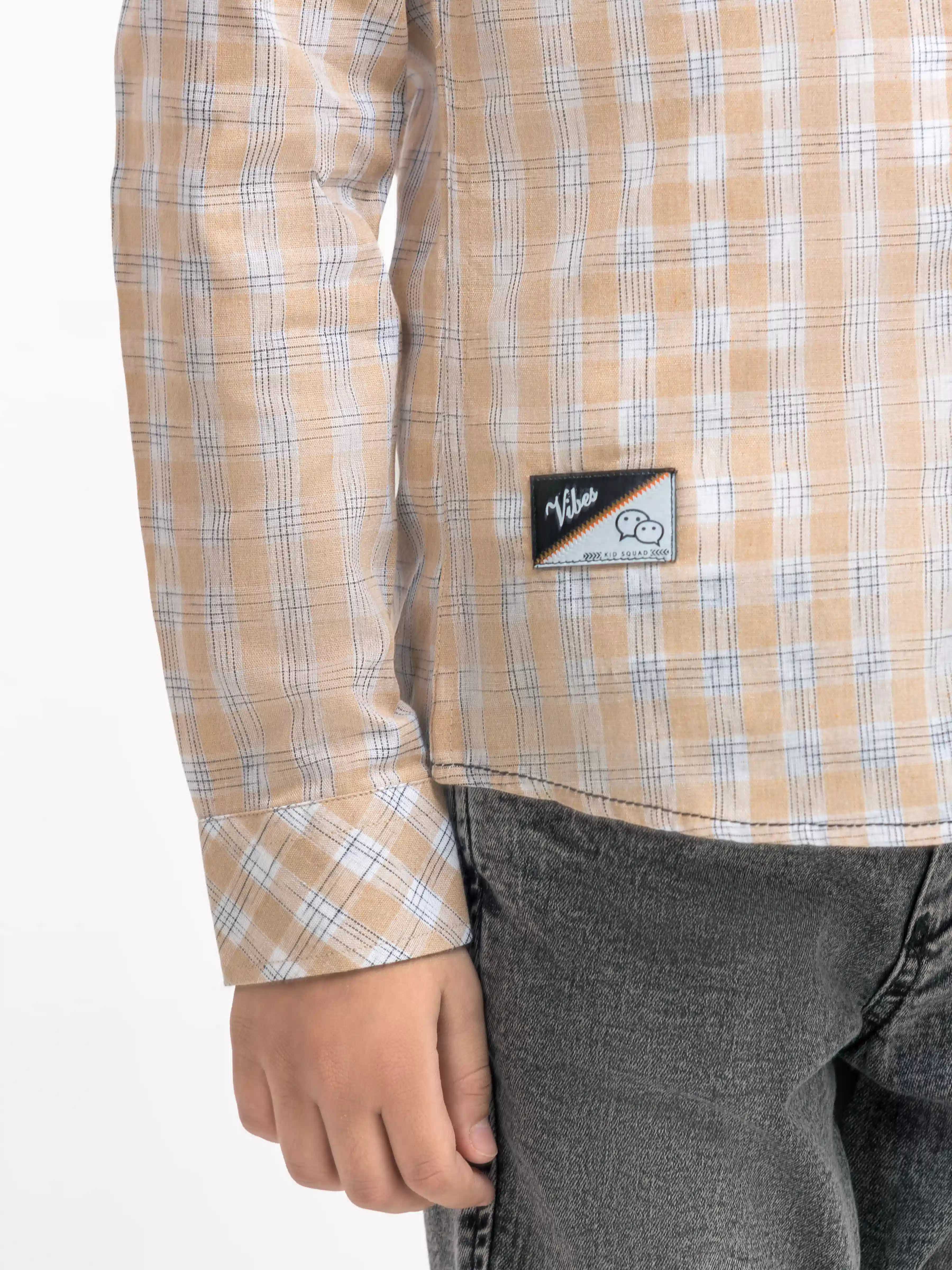 Boy's Beige Shirt - EBTSF6-27692-2P - Image 3