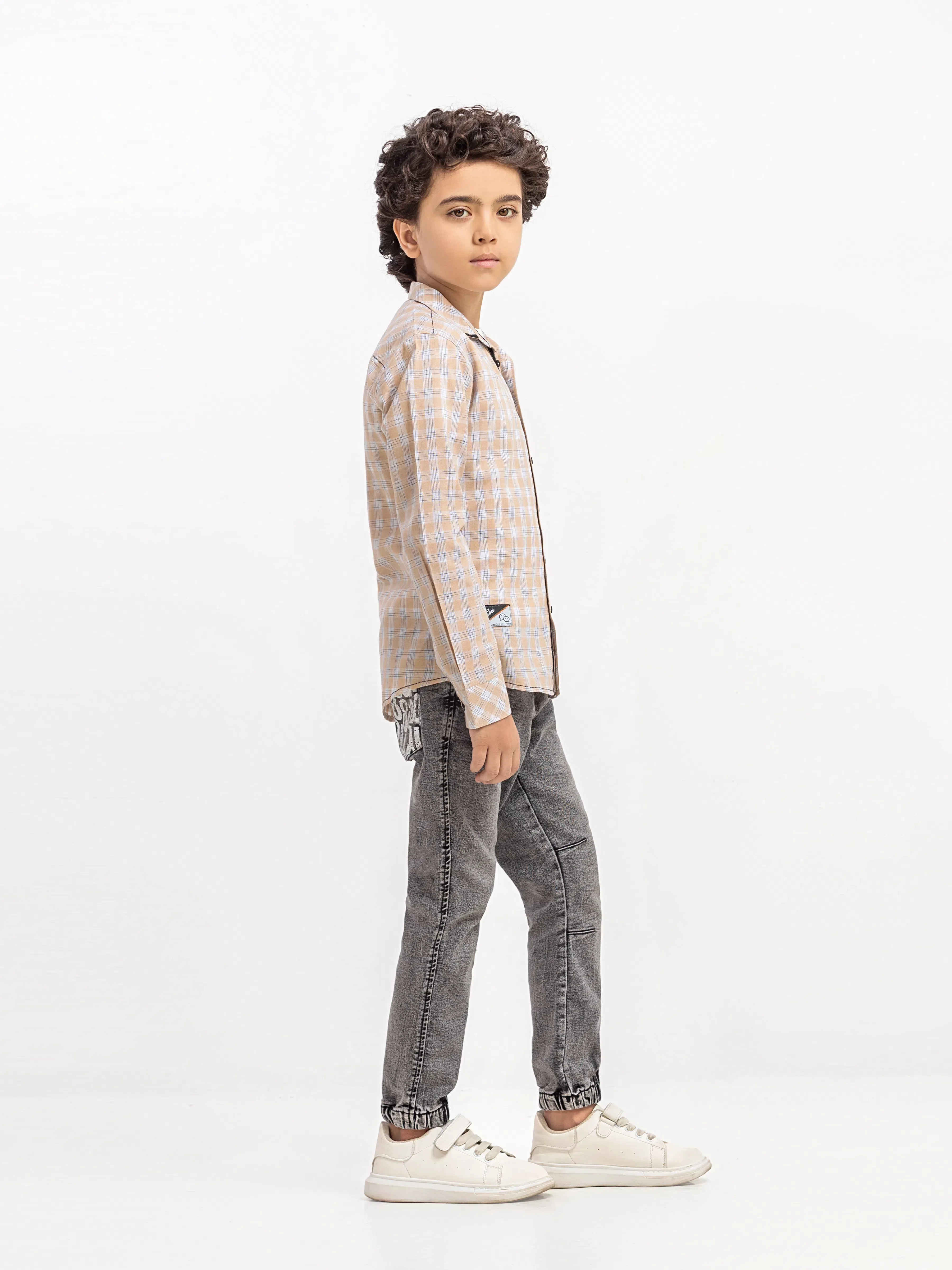 Boy's Beige Shirt - EBTSF6-27692-2P - Image 5