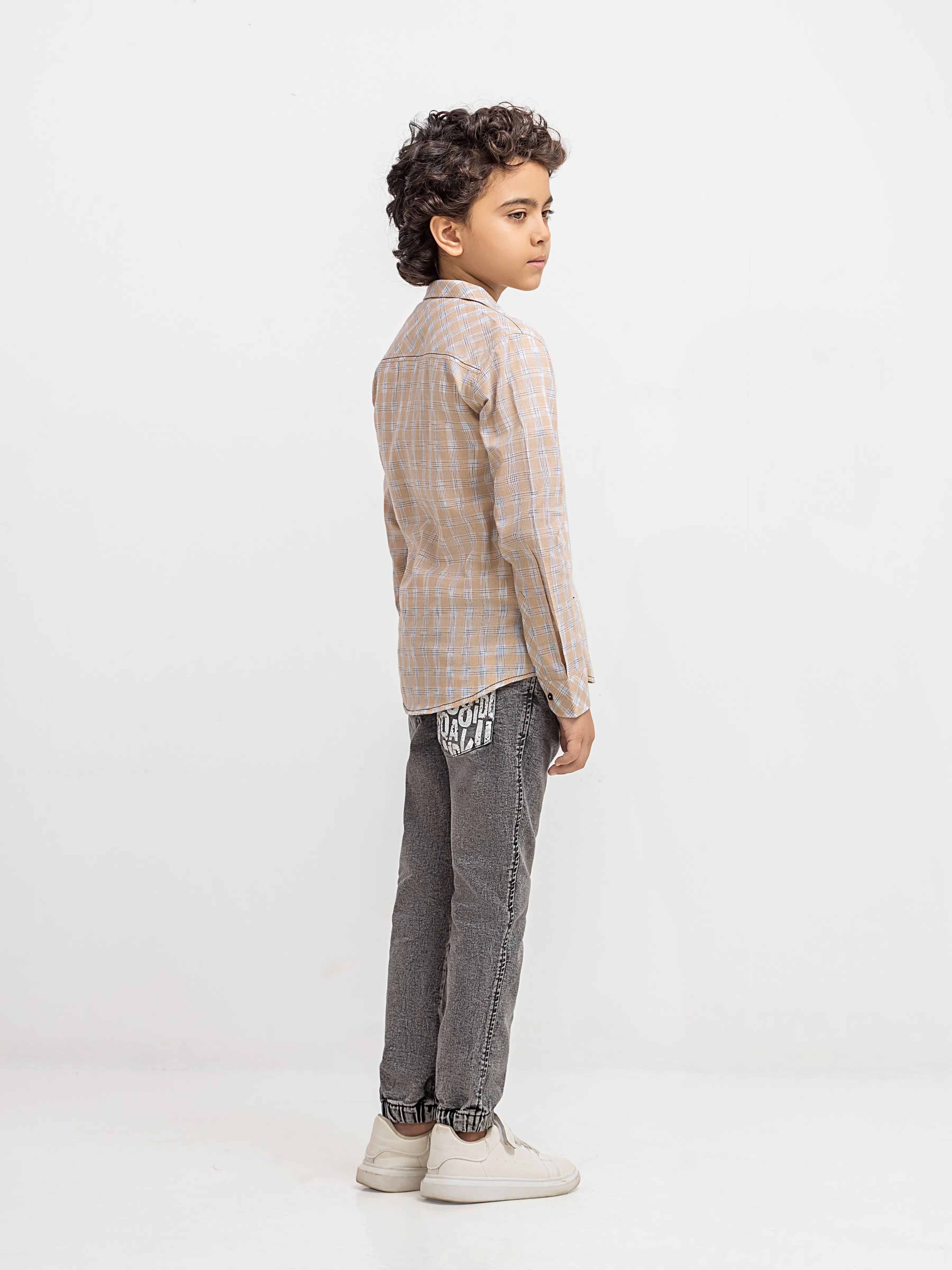 Boy's Beige Shirt - EBTSF6-27692-2P - Image 6