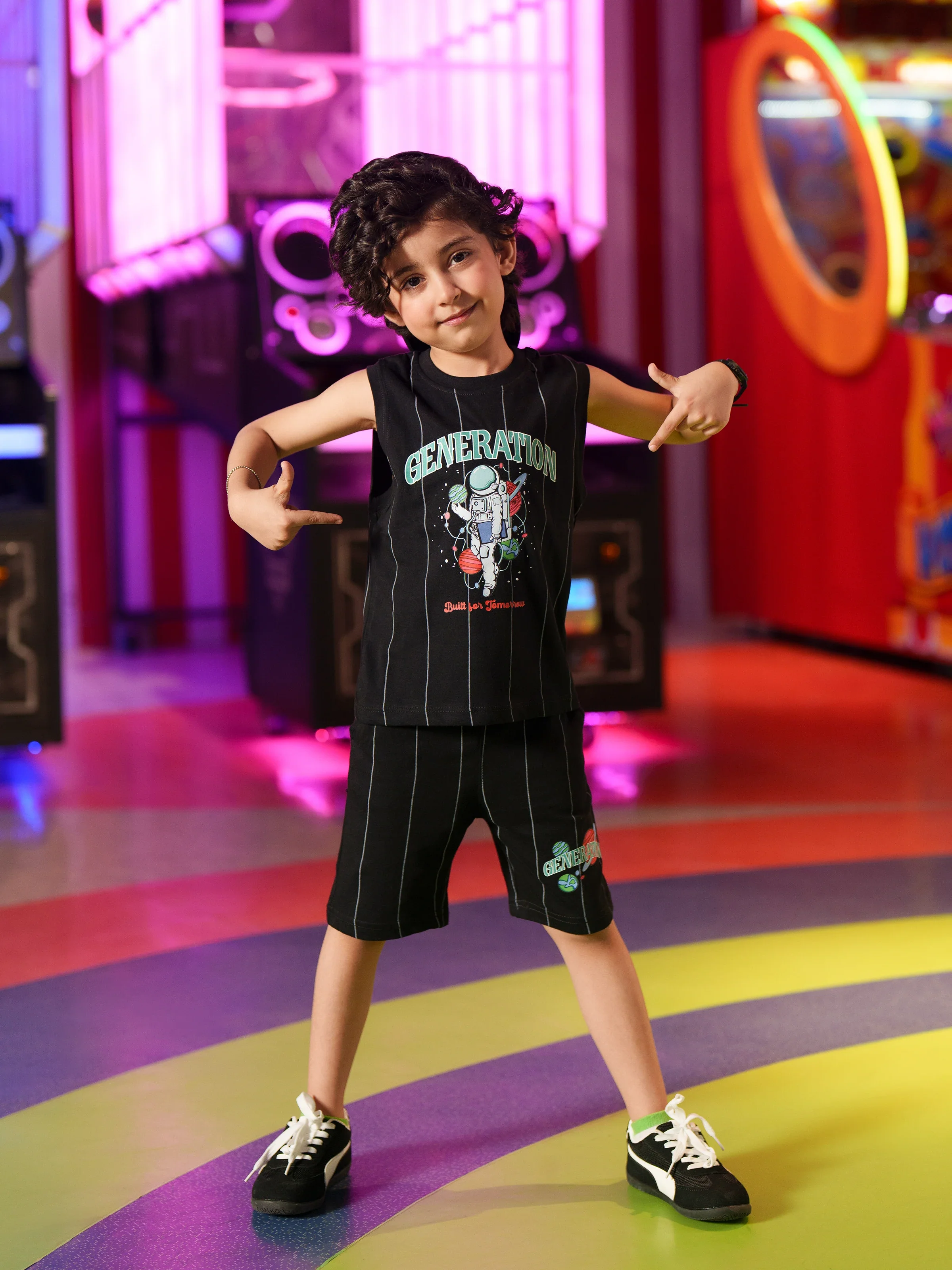 Boy's Black Co Ord Set - EBTCS6-042 - Image 4