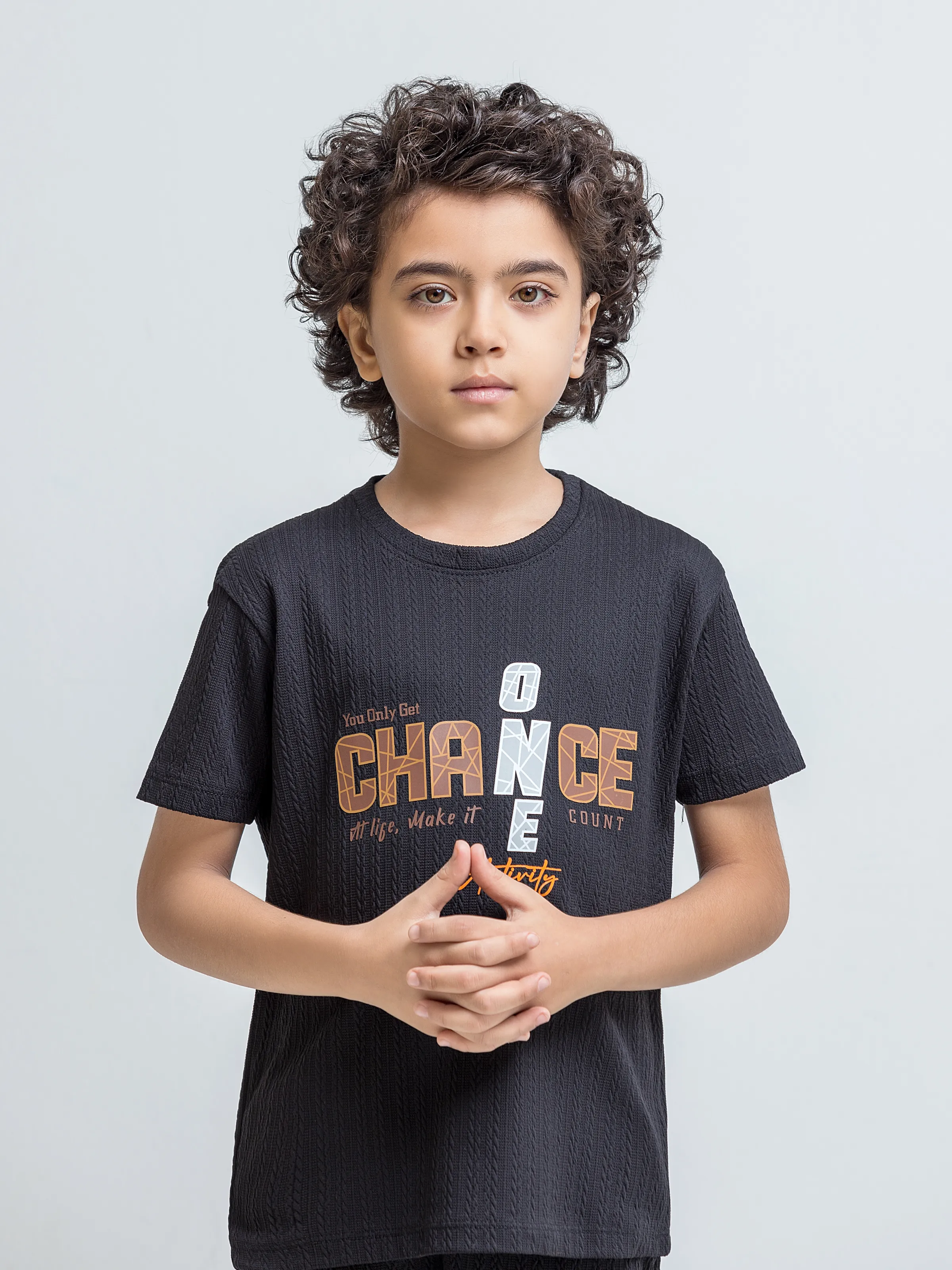 Boy's Black Co Ord Set - EBTCS6-058 - Image 2