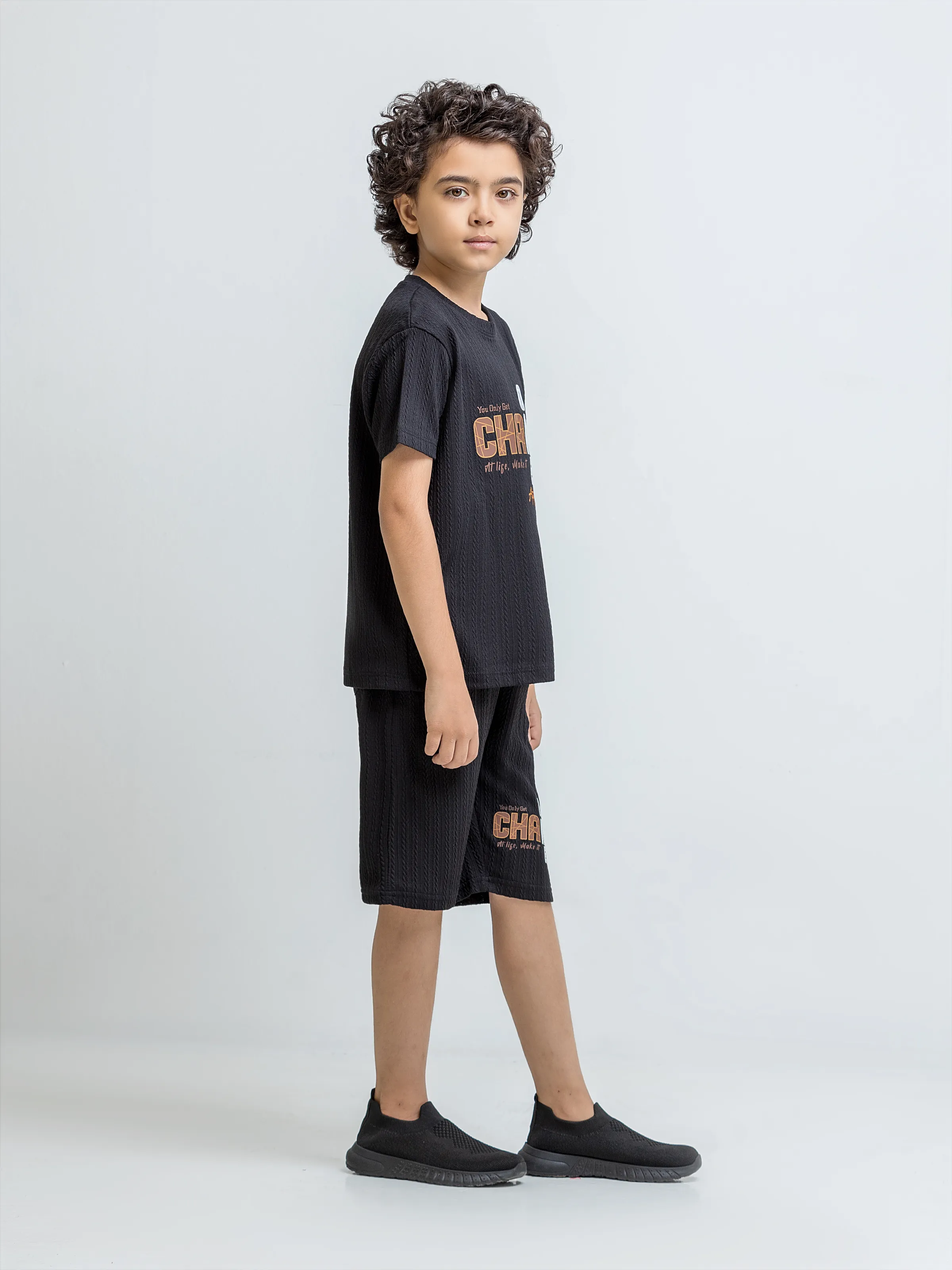 Boy's Black Co Ord Set - EBTCS6-058 - Image 4