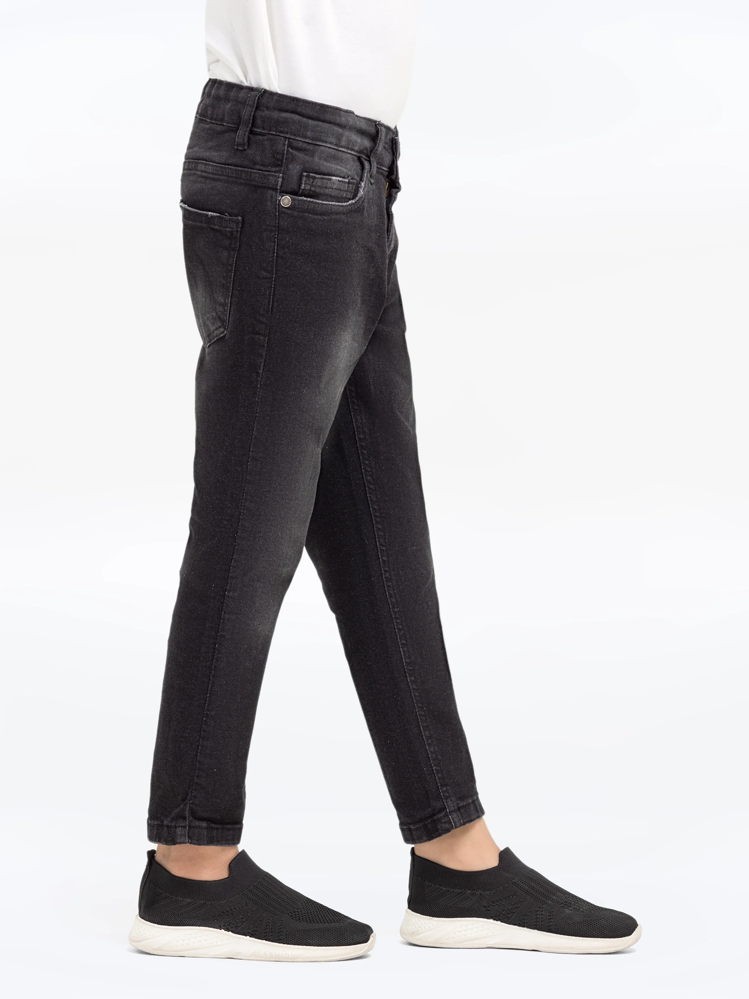 Boy's Black Denim Pant - EBBDP5-012 - Image 4