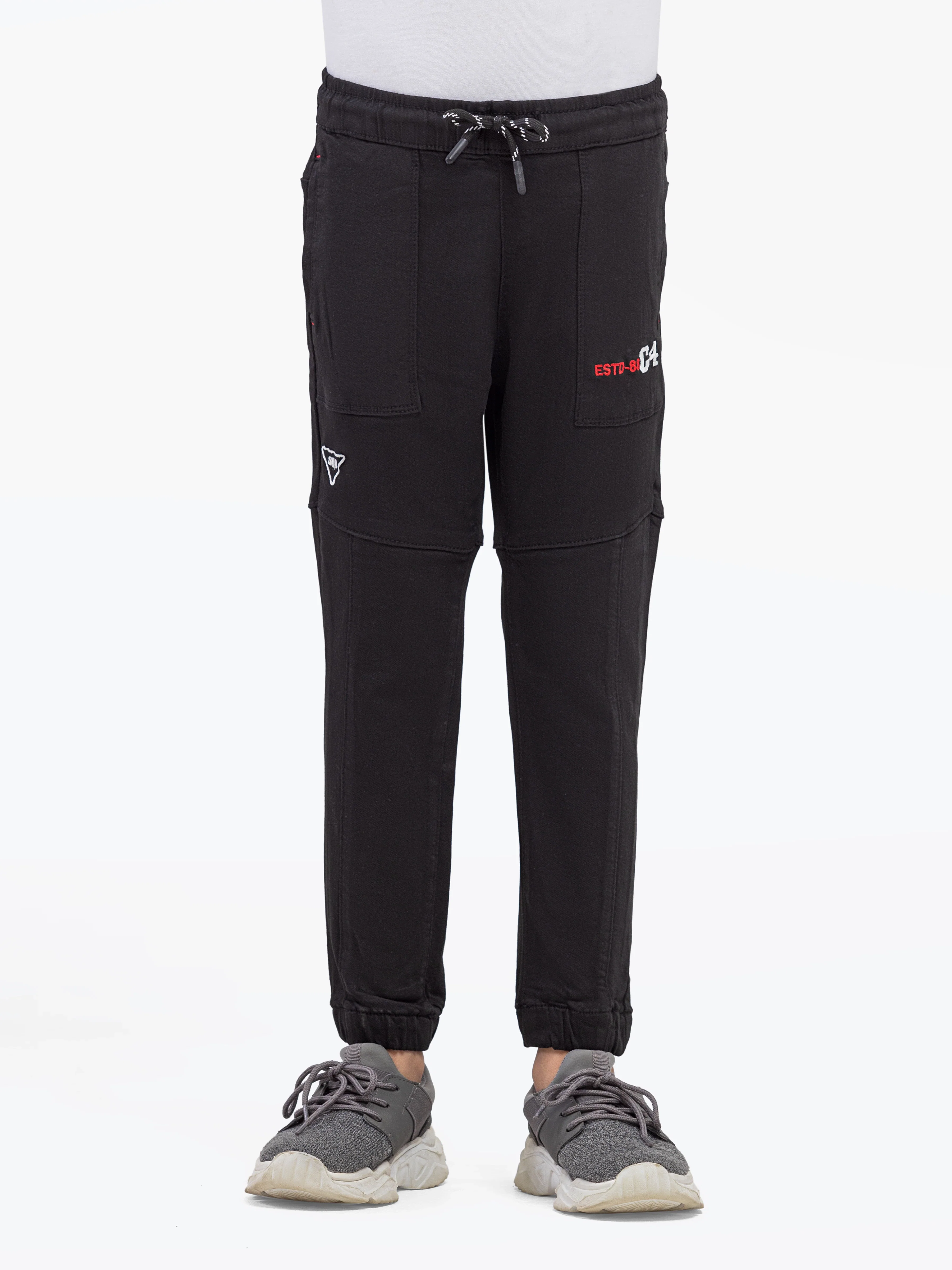 Boy's Black Denim Pant - EBBDP5-023