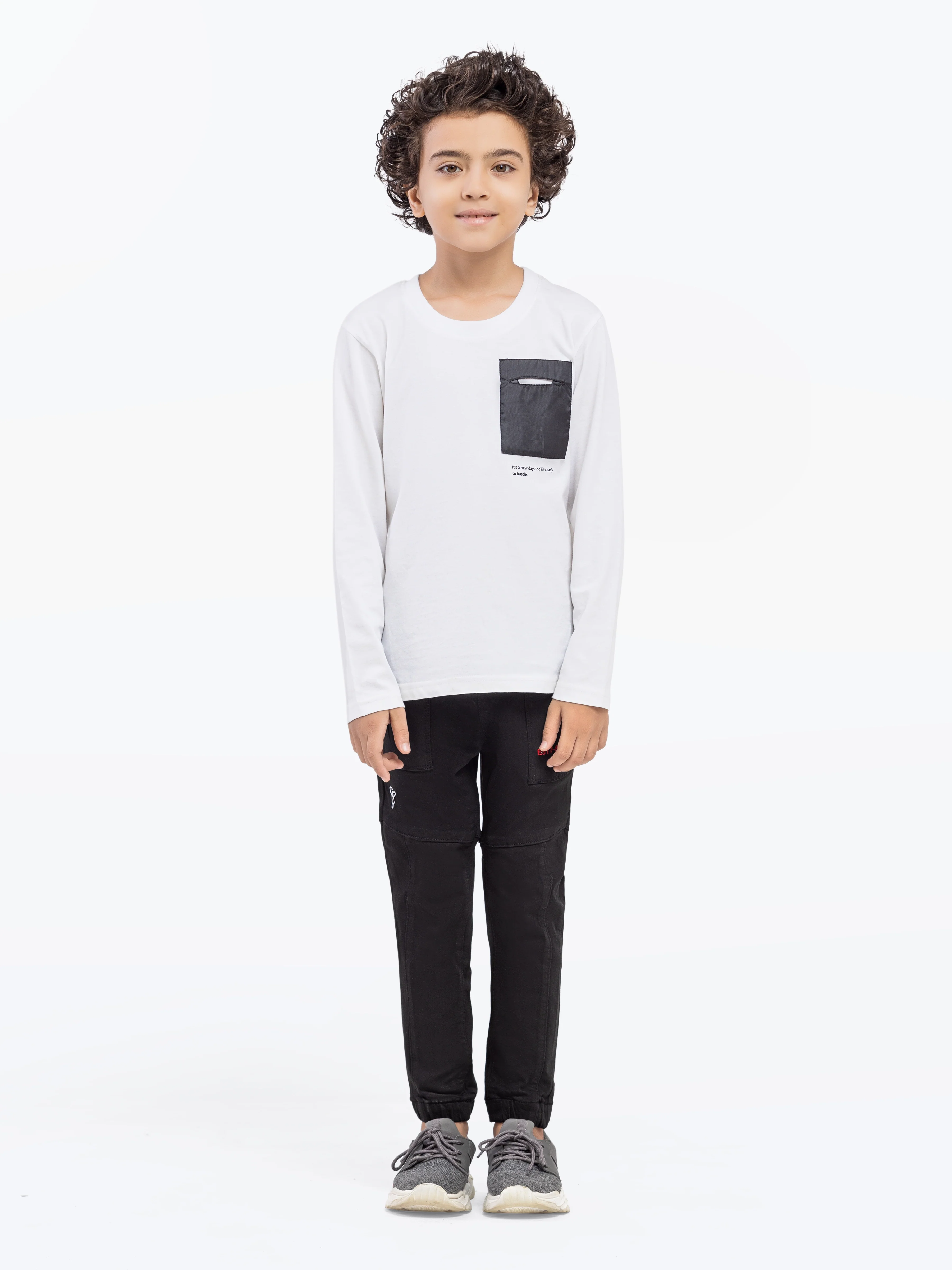 Boy's Black Denim Pant - EBBDP5-023 - Image 2