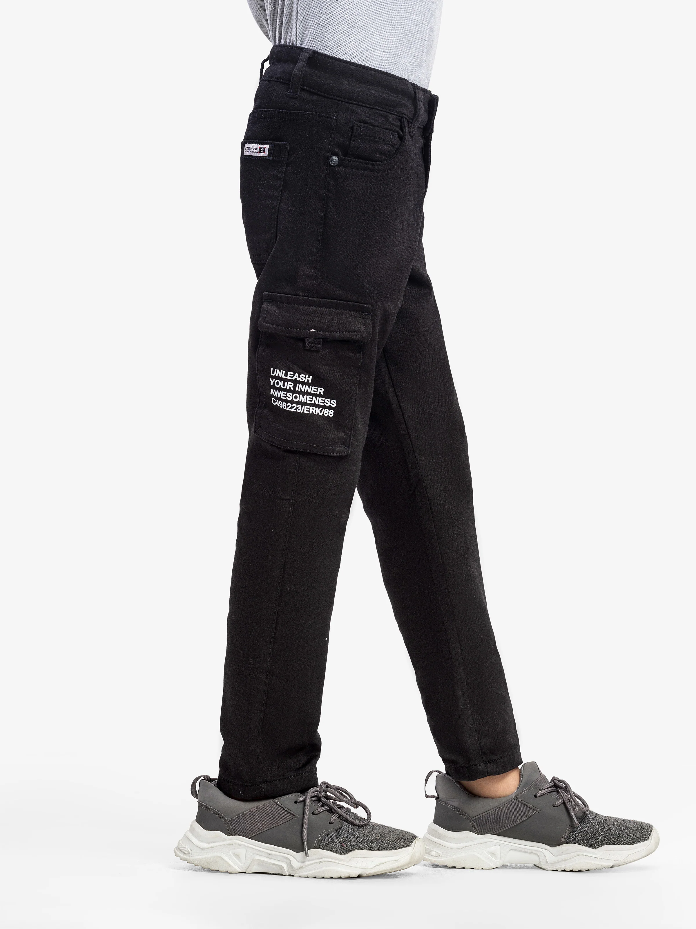Boy's Black Denim Pant - EBBDP5-054 - Image 2