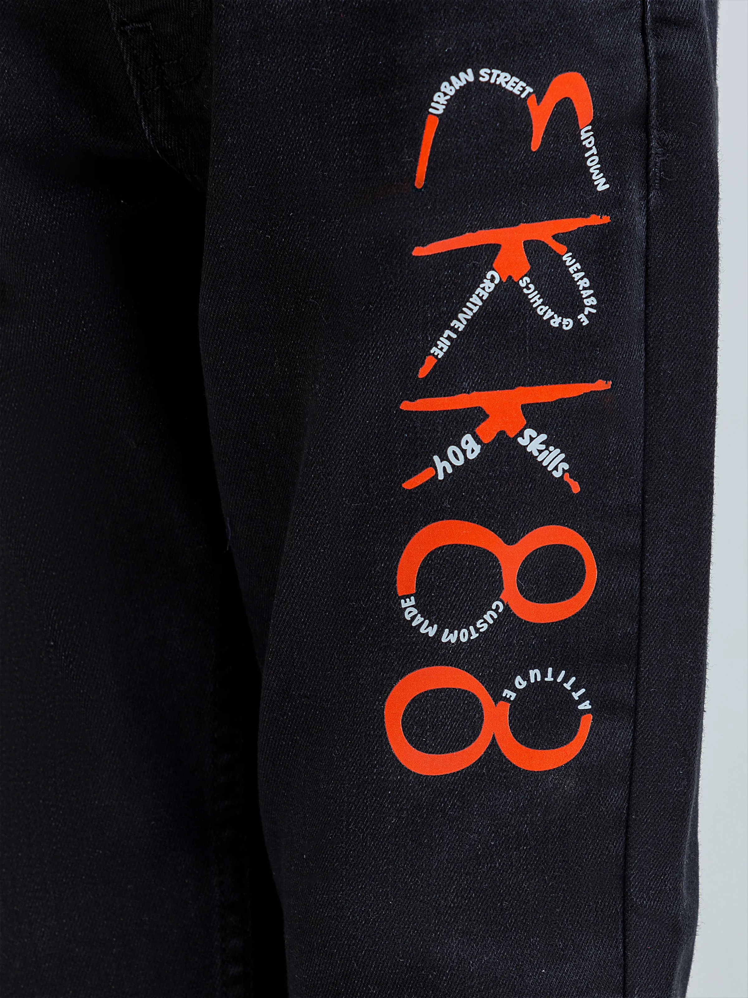 Boy's Black Denim Pant - EBBDP6-001 - Image 3