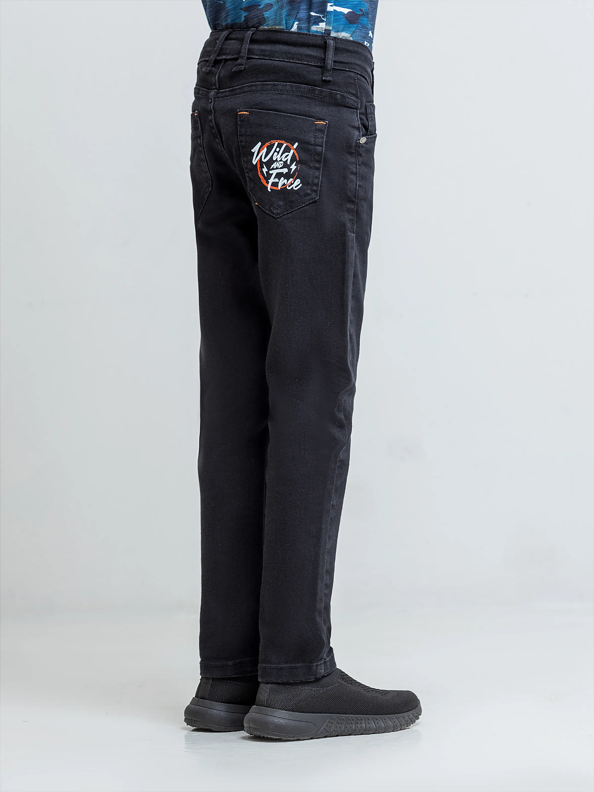 Boy's Black Denim Pant - EBBDP6-001 - Image 4