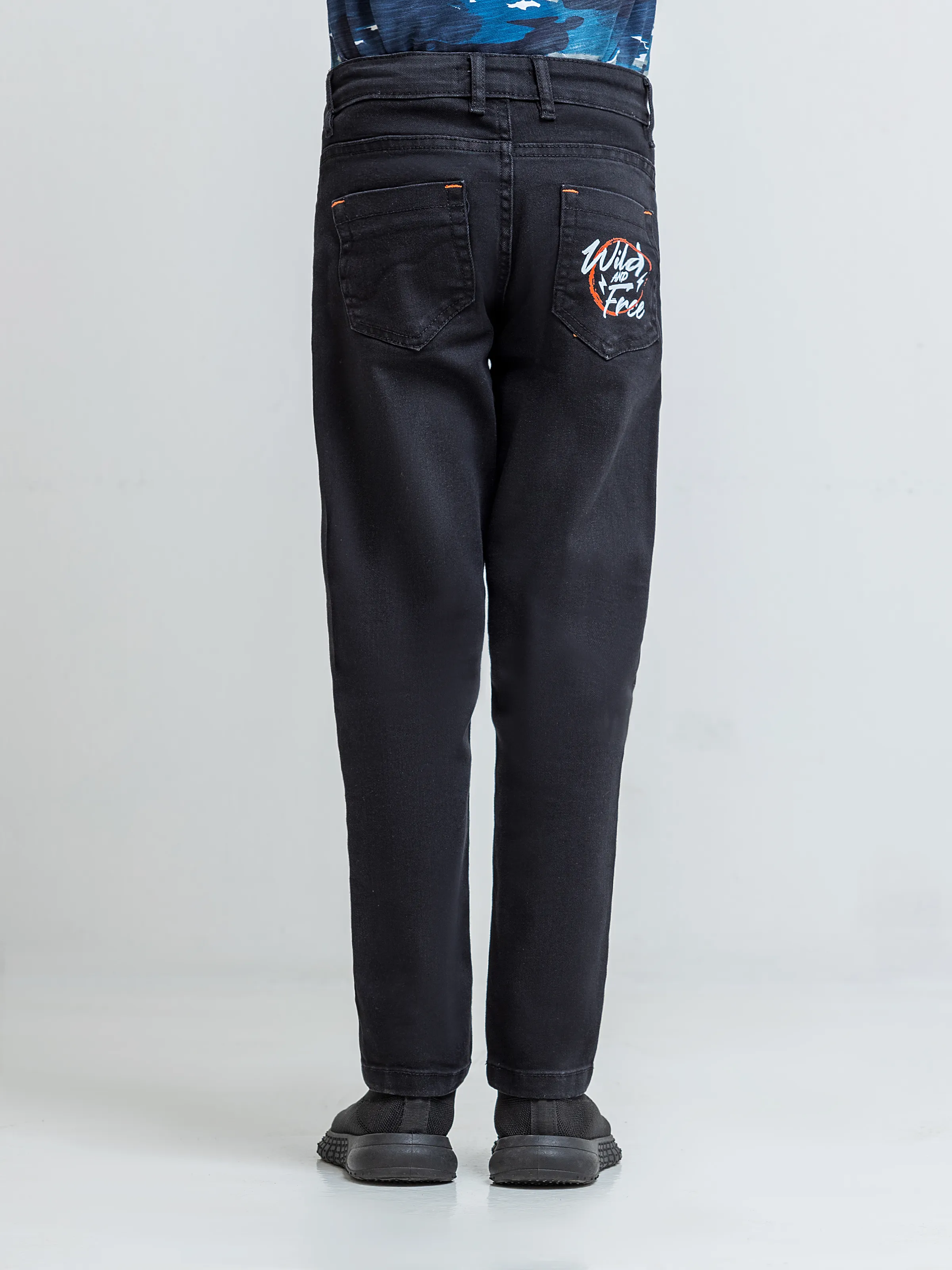 Boy's Black Denim Pant - EBBDP6-001 - Image 5