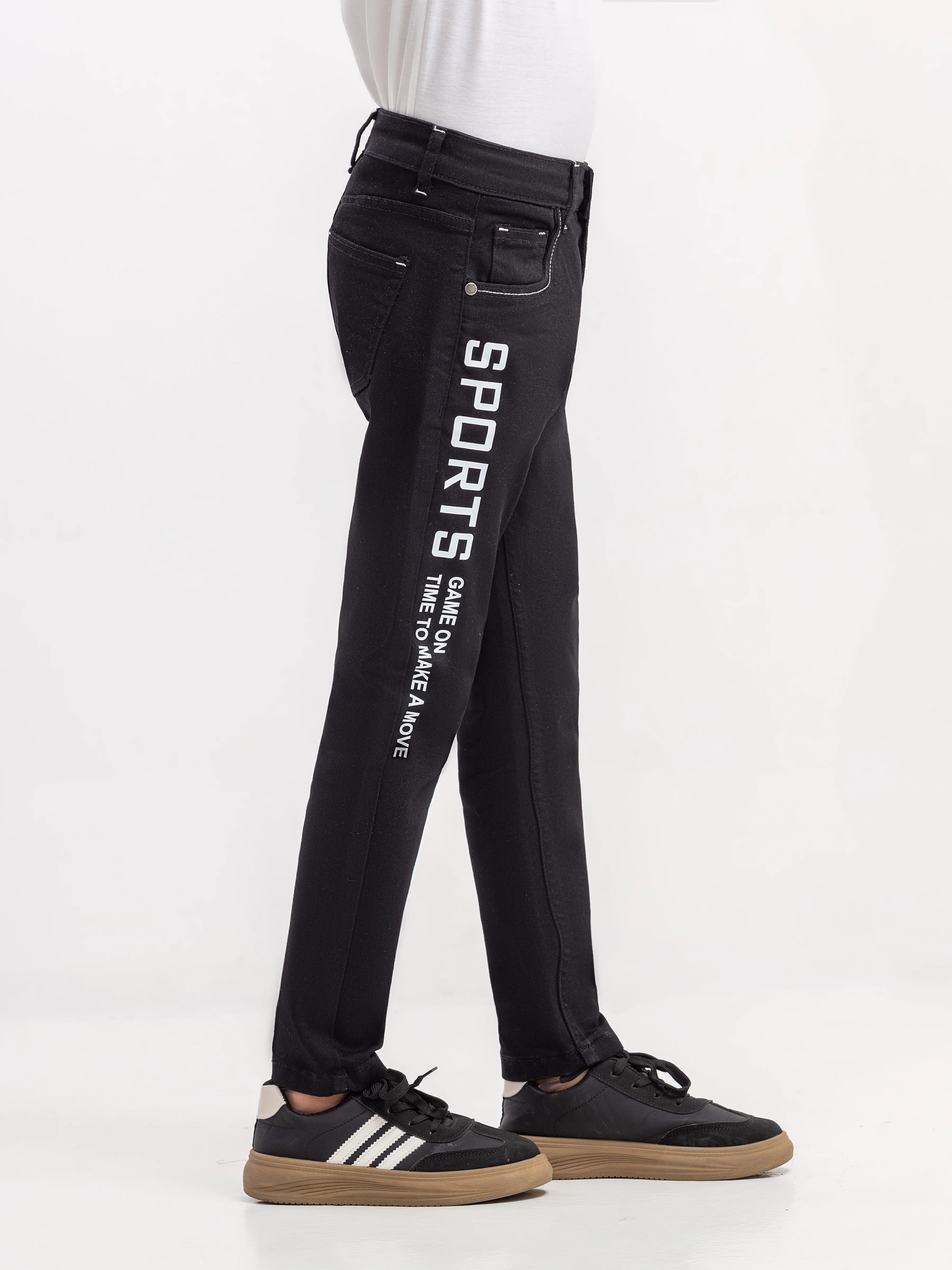 Boy's Black Denim Pant - EBBDP6-004 - Image 4