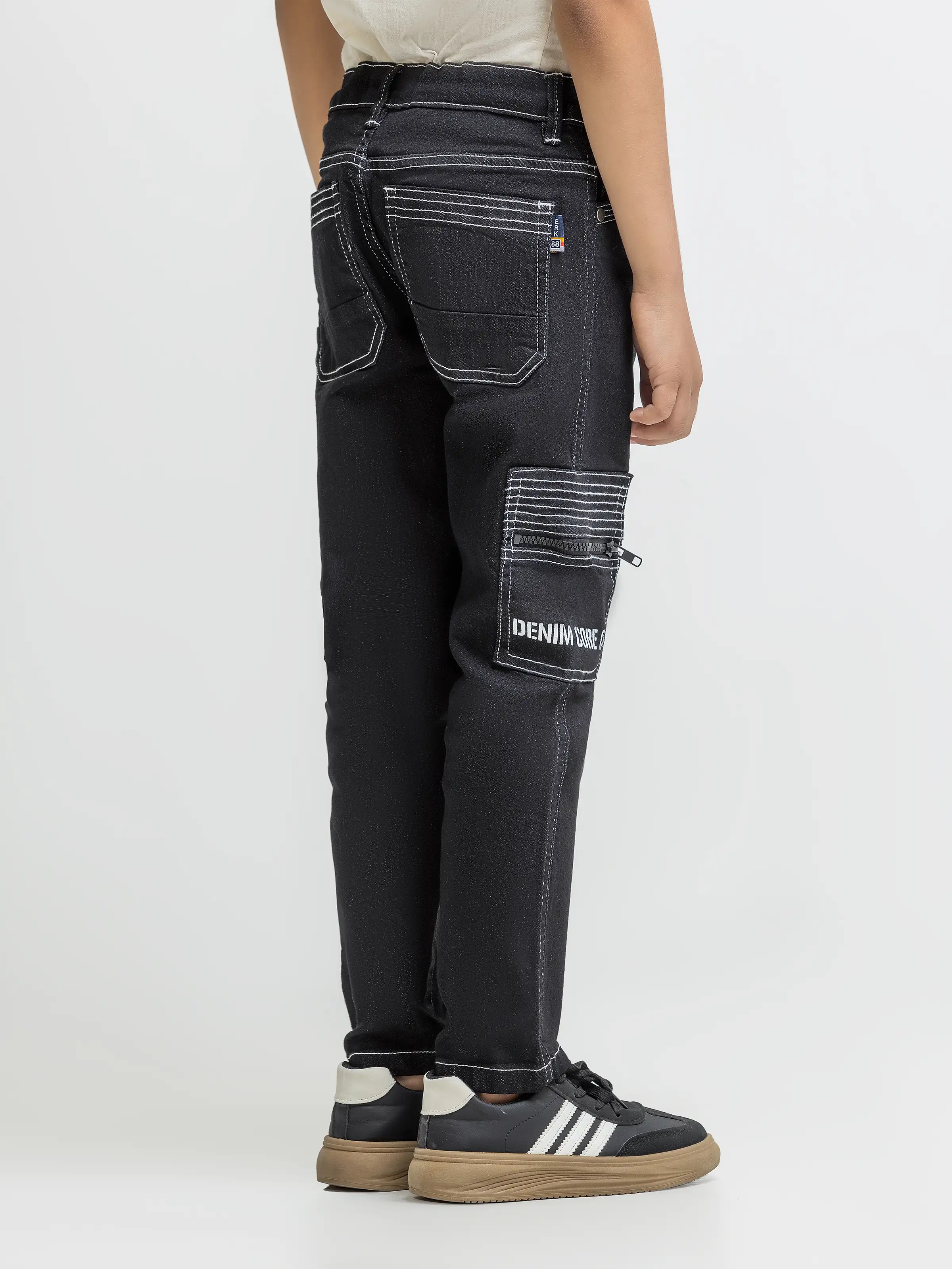 Boy's Black Denim Pant - EBBDP6-015 - Image 4