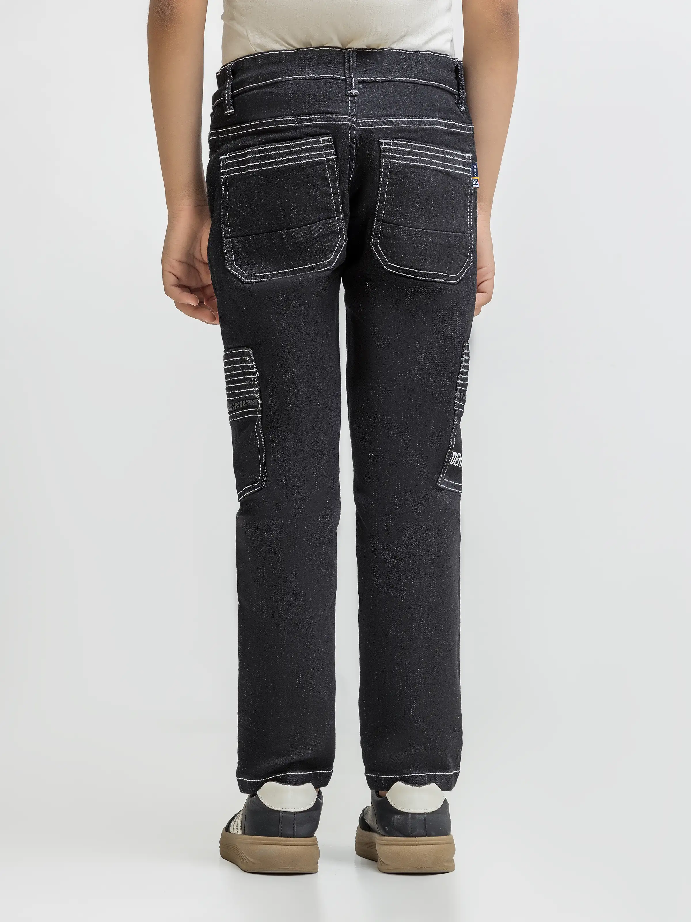 Boy's Black Denim Pant - EBBDP6-015 - Image 5