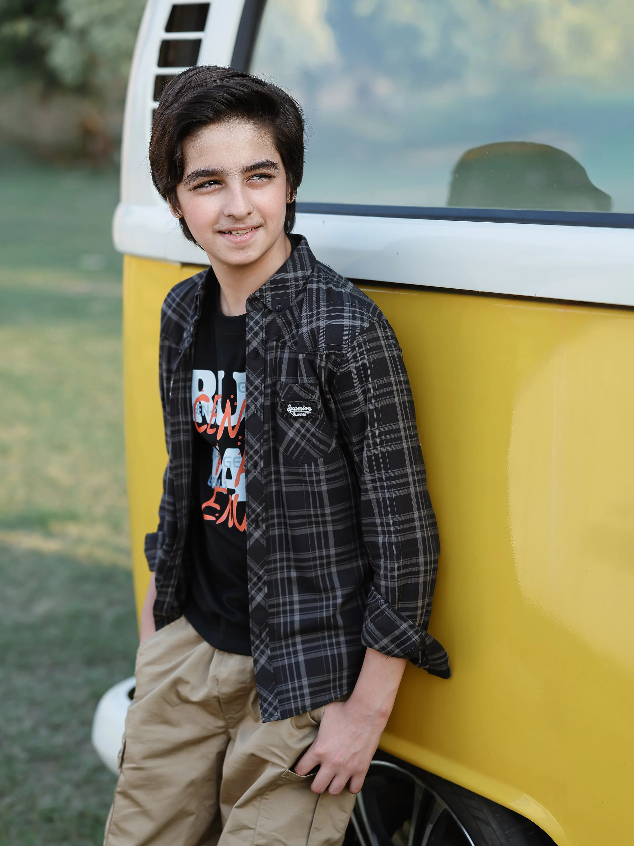 Boy's Black & Grey Shirt - EBTSF5-27657-2P - Image 3