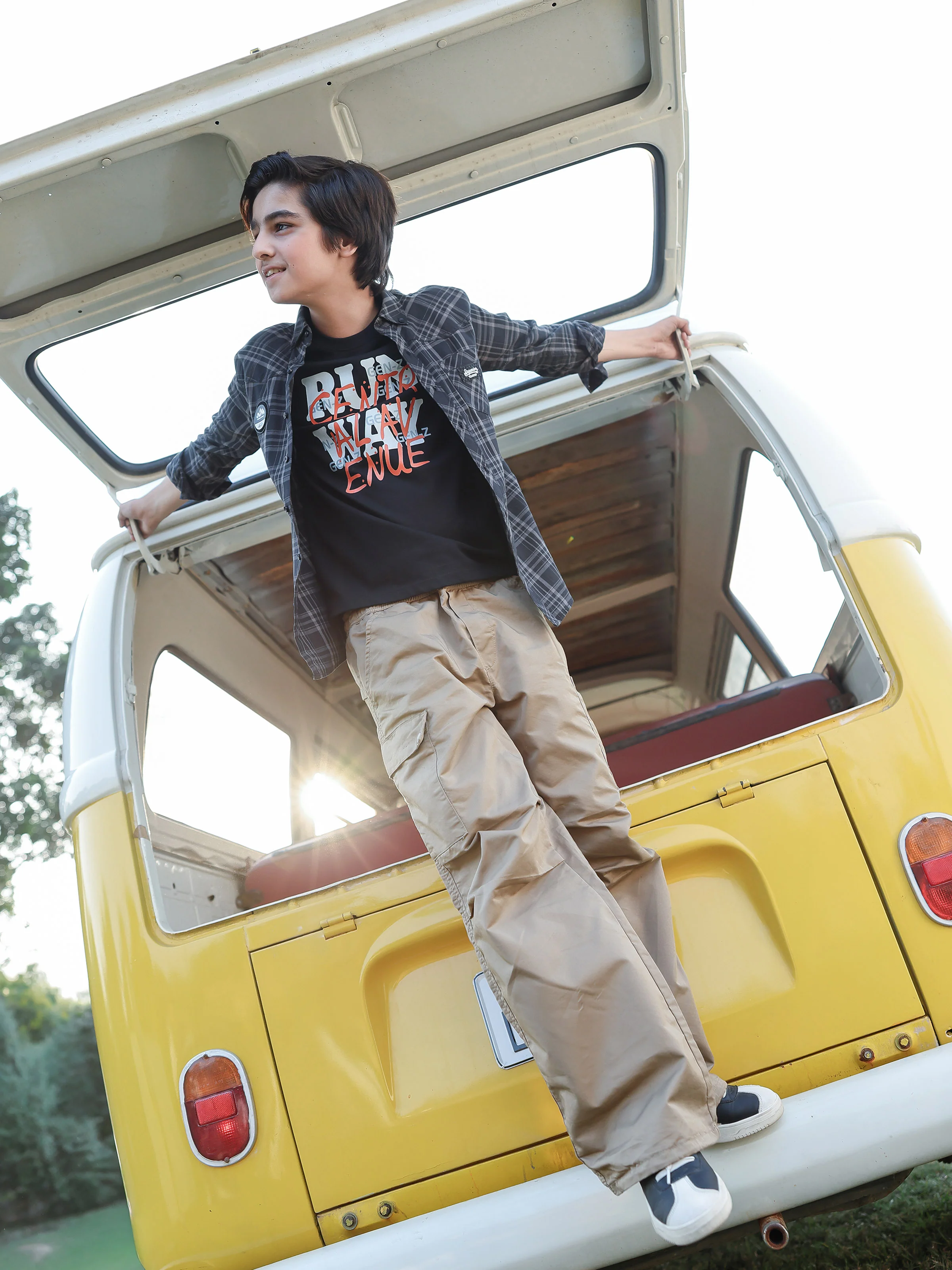 Boy's Black & Grey Shirt - EBTSF5-27657-2P - Image 6